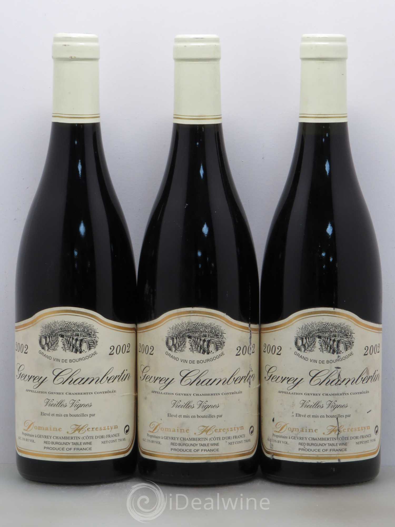 Gevrey-Chambertin Heresztyn Vieilles Vignes 2002 - Posten von 6 Flaschen - 2