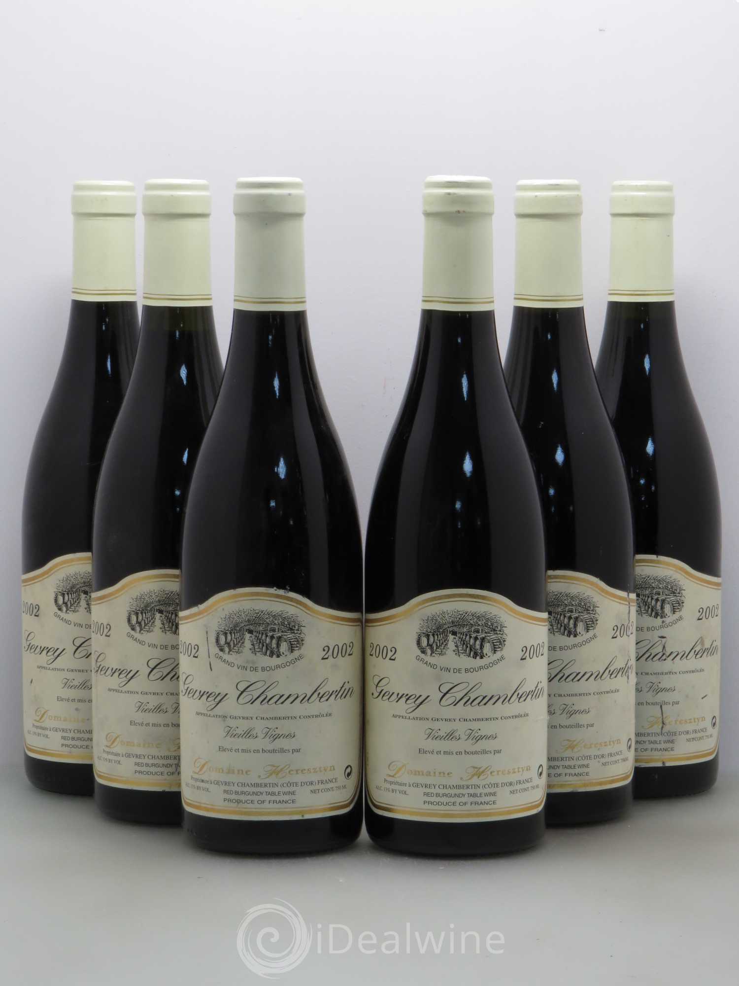 Gevrey-Chambertin Heresztyn Vieilles Vignes 2002 - Posten von 6 Flaschen - 0