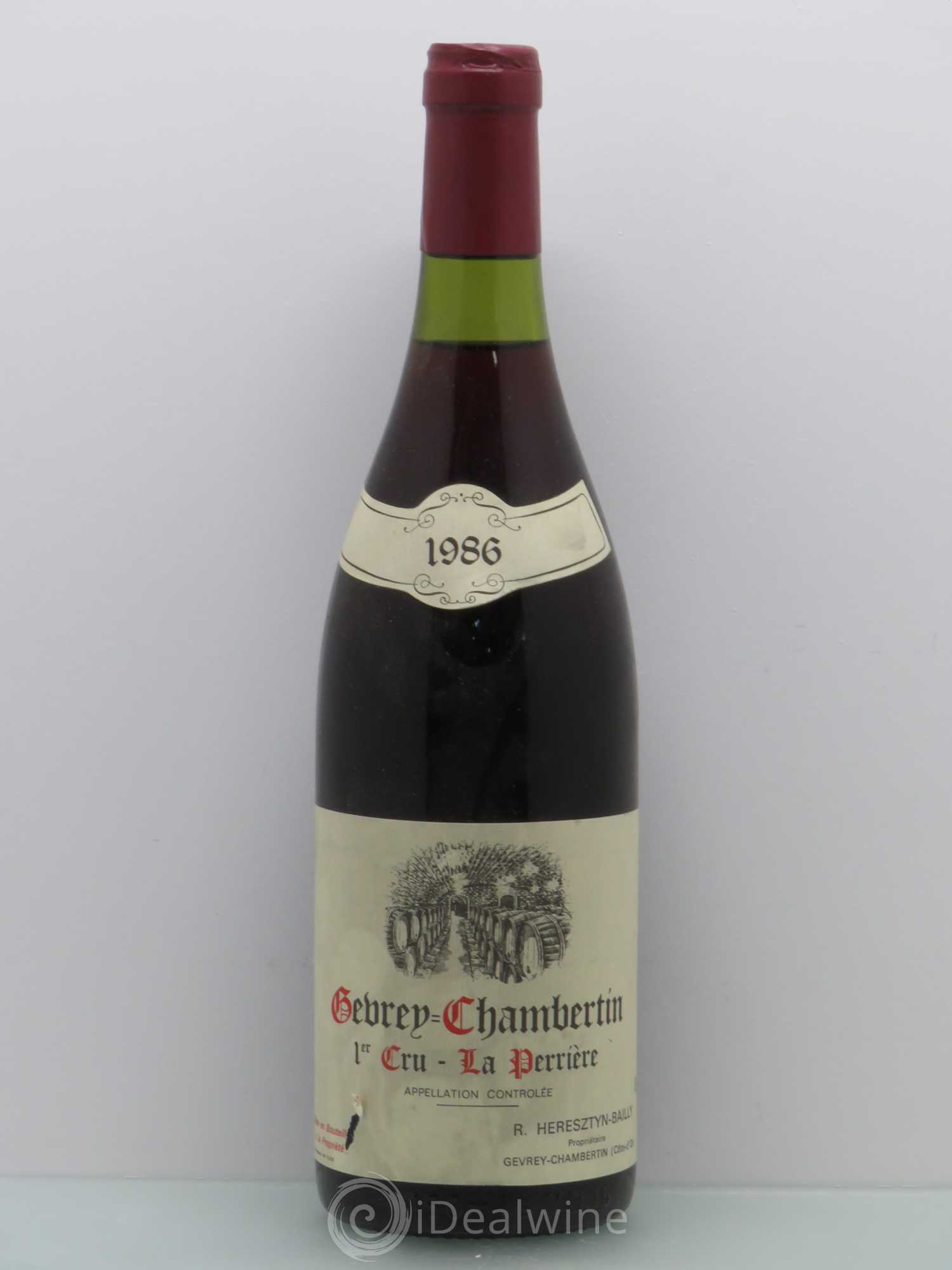 Gevrey-Chambertin 1er Cru Heresztyn La Perriere 1986 - Posten von 1 Flasche - 0