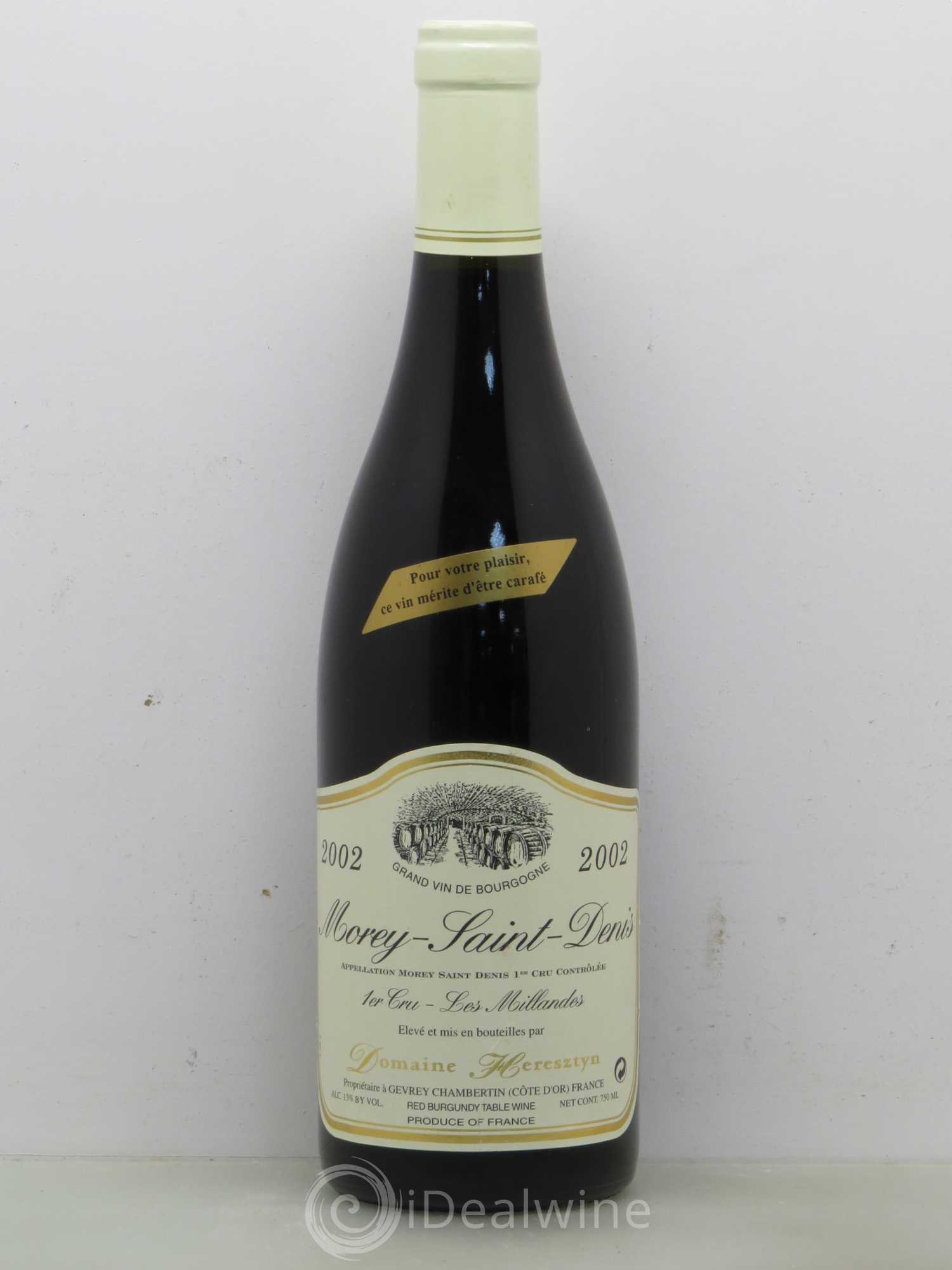 Morey-Saint-Denis 1er Cru Heresztyn Les Milandes 2002 - Posten von 1 Flasche - 0
