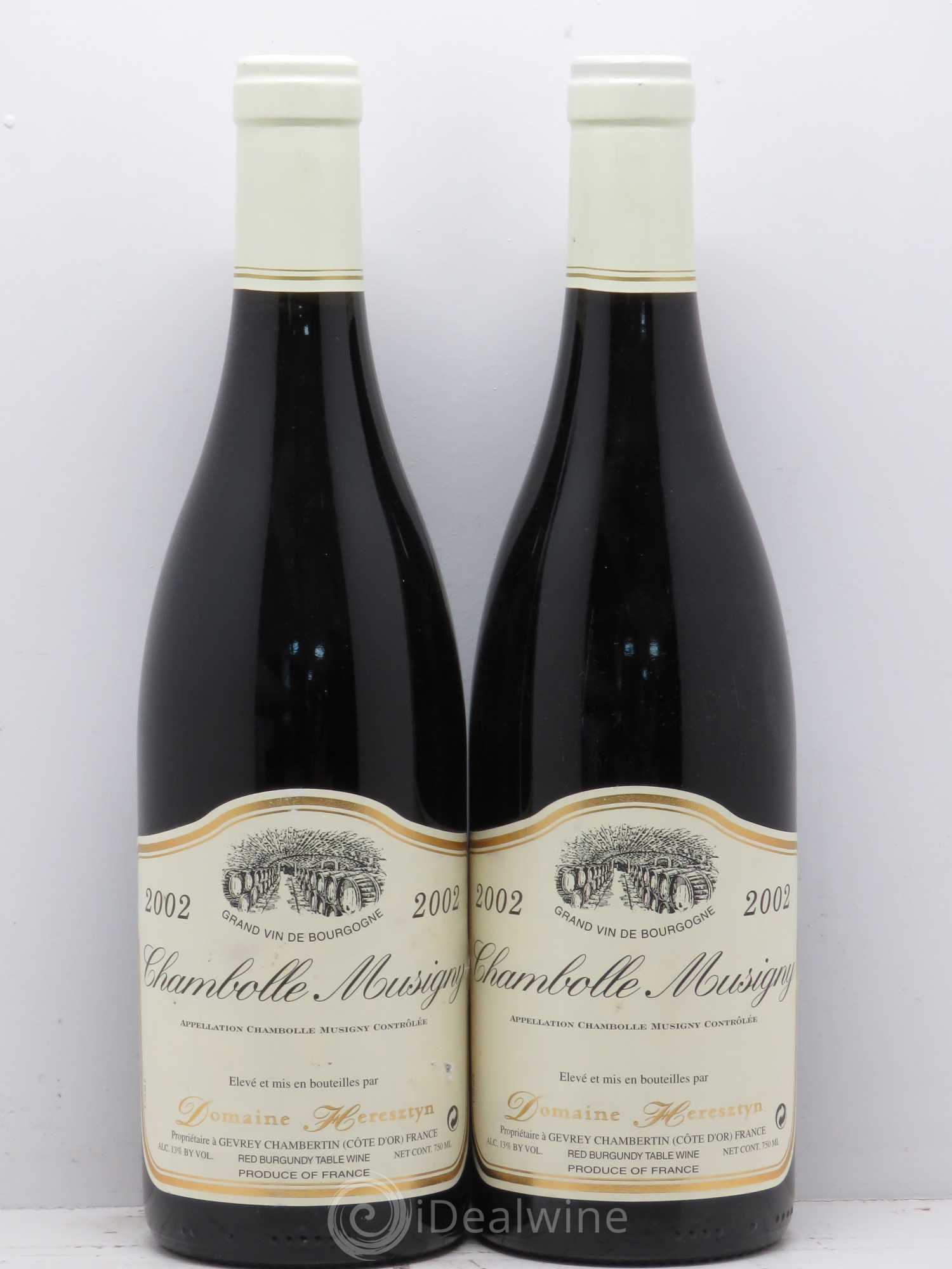 Chambolle-Musigny Heresztyn (sans prix de réserve) 2002 - Posten von 2 Flaschen - 0
