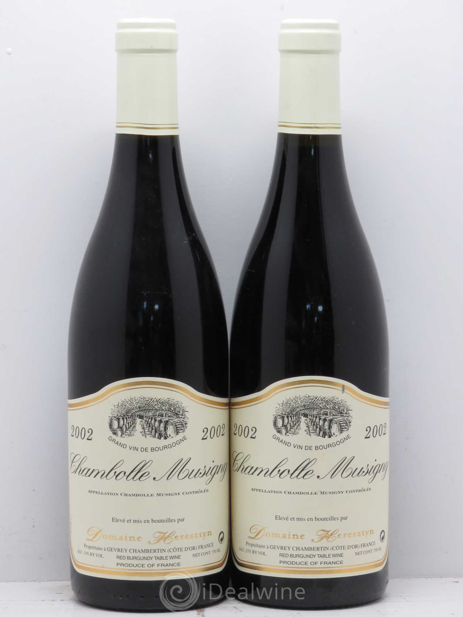 Chambolle-Musigny Heresztyn 2002 - Lot de 2 bouteilles - 0