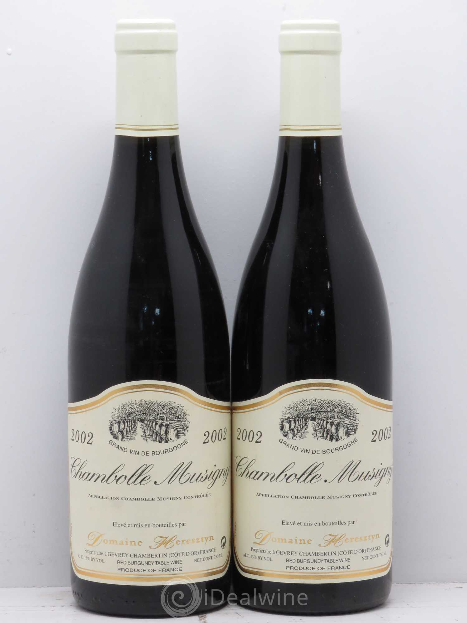 Chambolle-Musigny Heresztyn 2002 - Lot de 2 bouteilles - 0