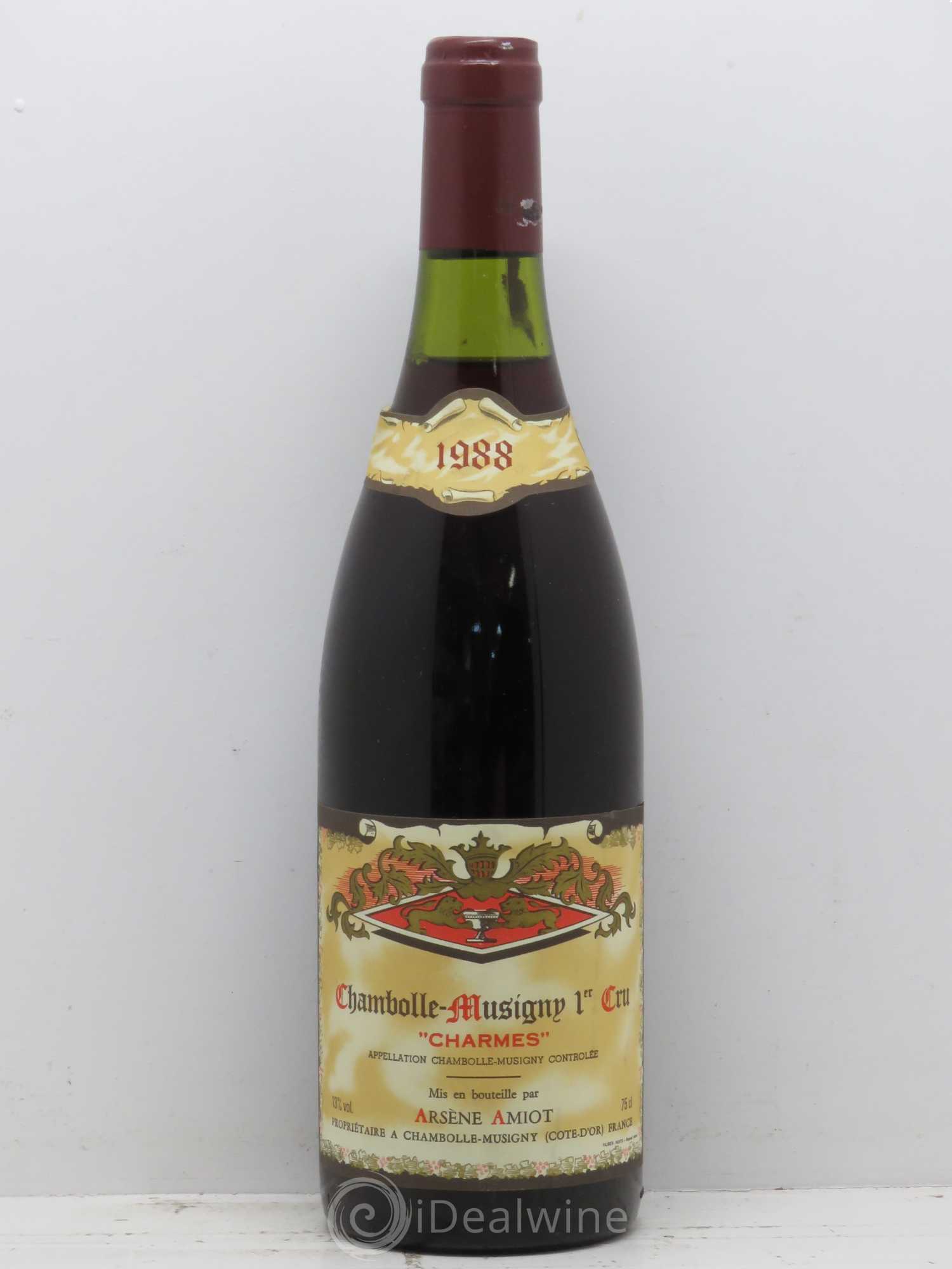 Chambolle-Musigny 1er Cru Charmes Arsene Amiot 1988 - Posten von 1 Flasche - 0