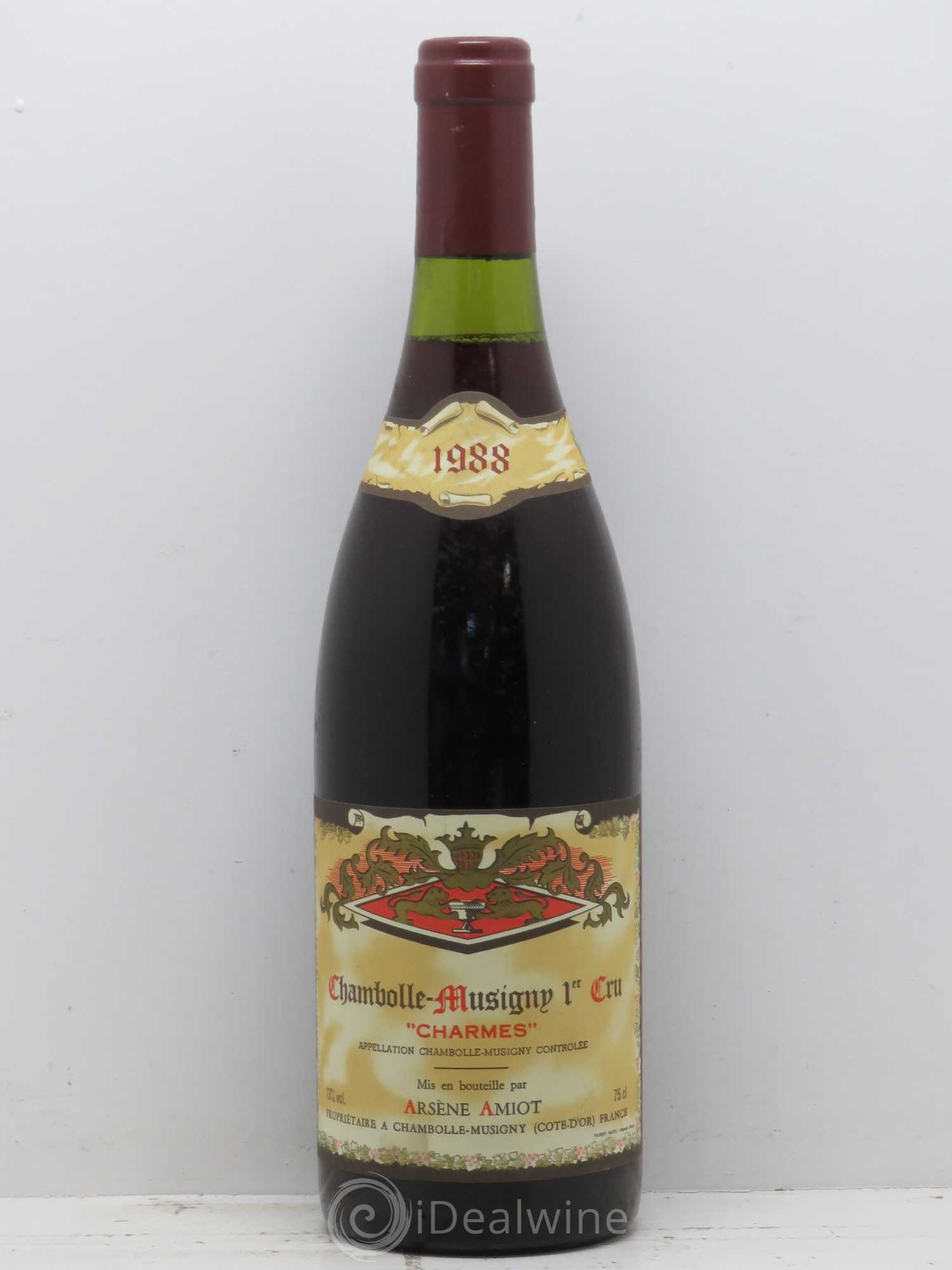 Chambolle-Musigny 1er Cru Charmes Arsene Amiot 1988 - Lot de 1 bouteille - 0