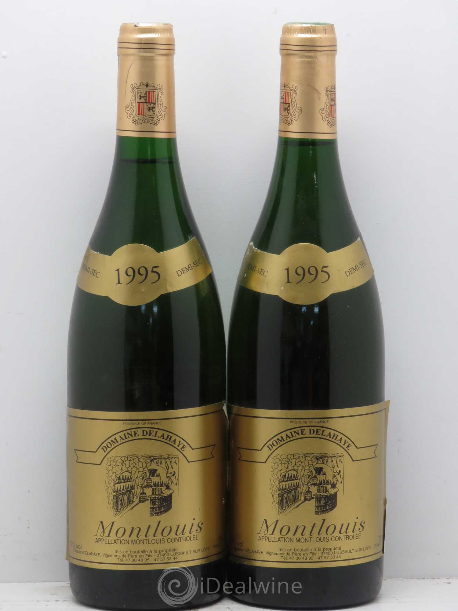 Montlouis-sur-Loire demi-sec Delahaye 1995 - Posten von 2 Flaschen - 0