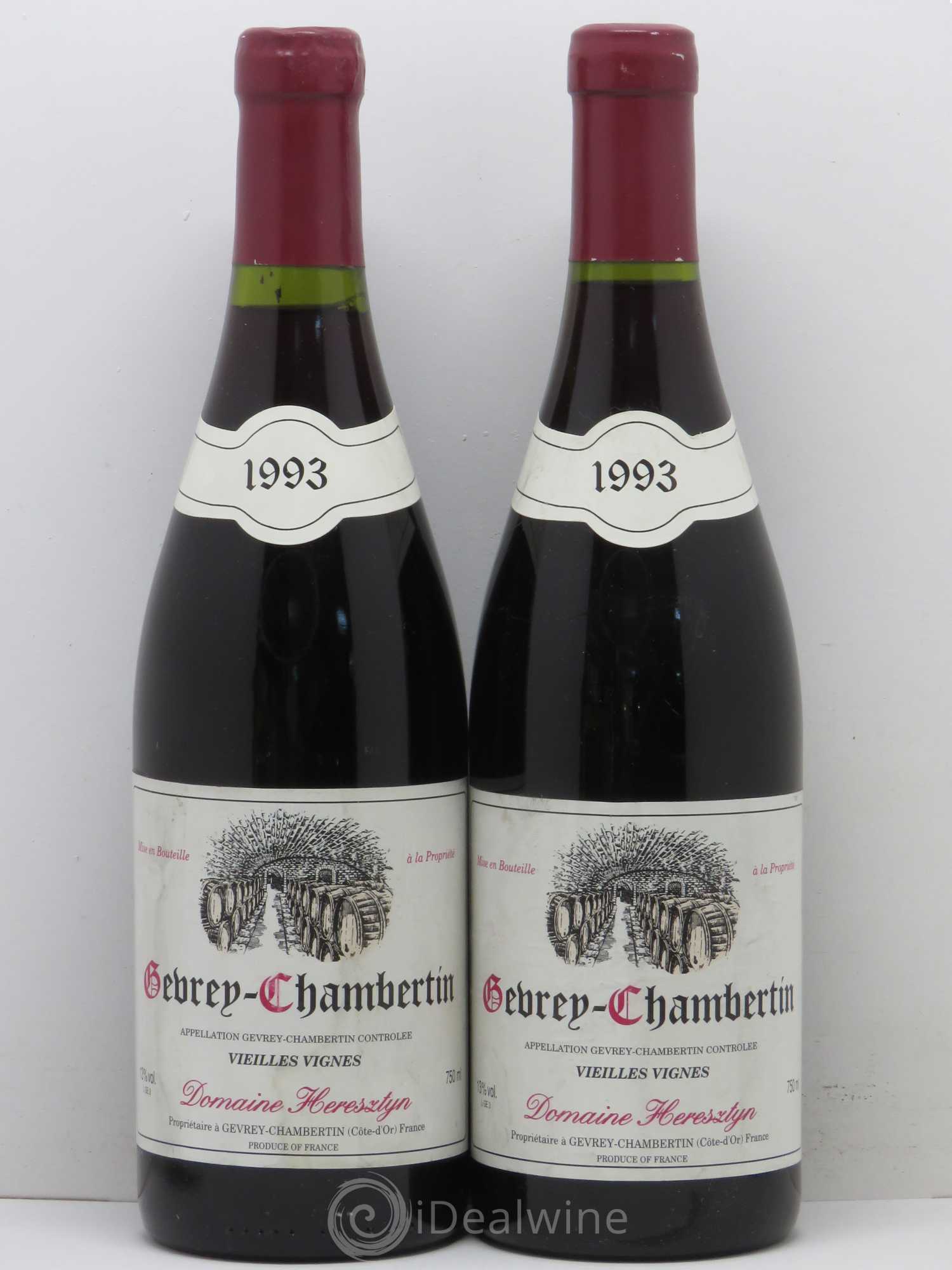 Gevrey-Chambertin Vieilles vignes Heresztyn 1993 - Posten von 2 Flaschen - 0