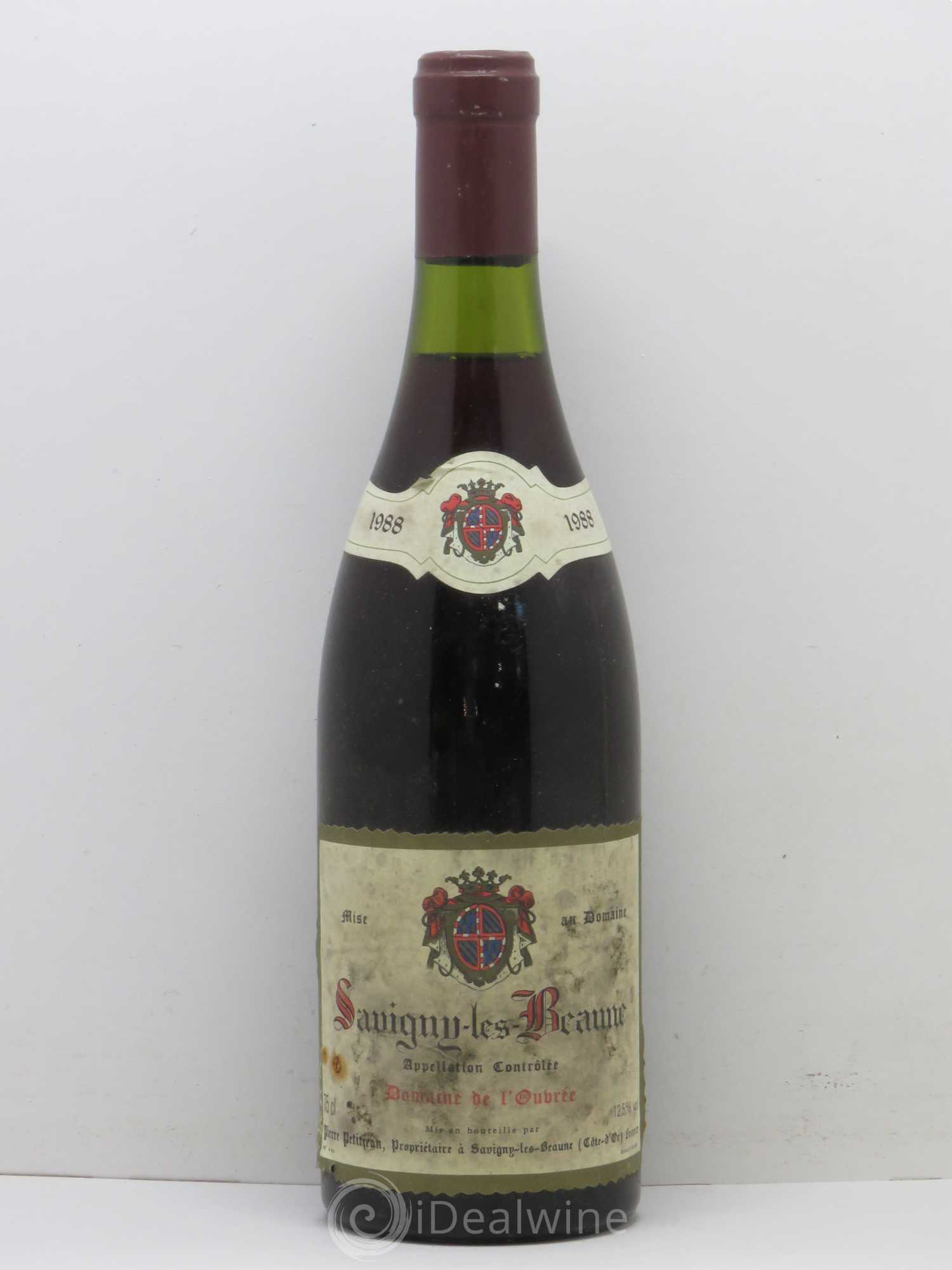 Savigny-lès-Beaune Domaine De L'Ouvrée 1988 - Posten von 1 Flasche - 0