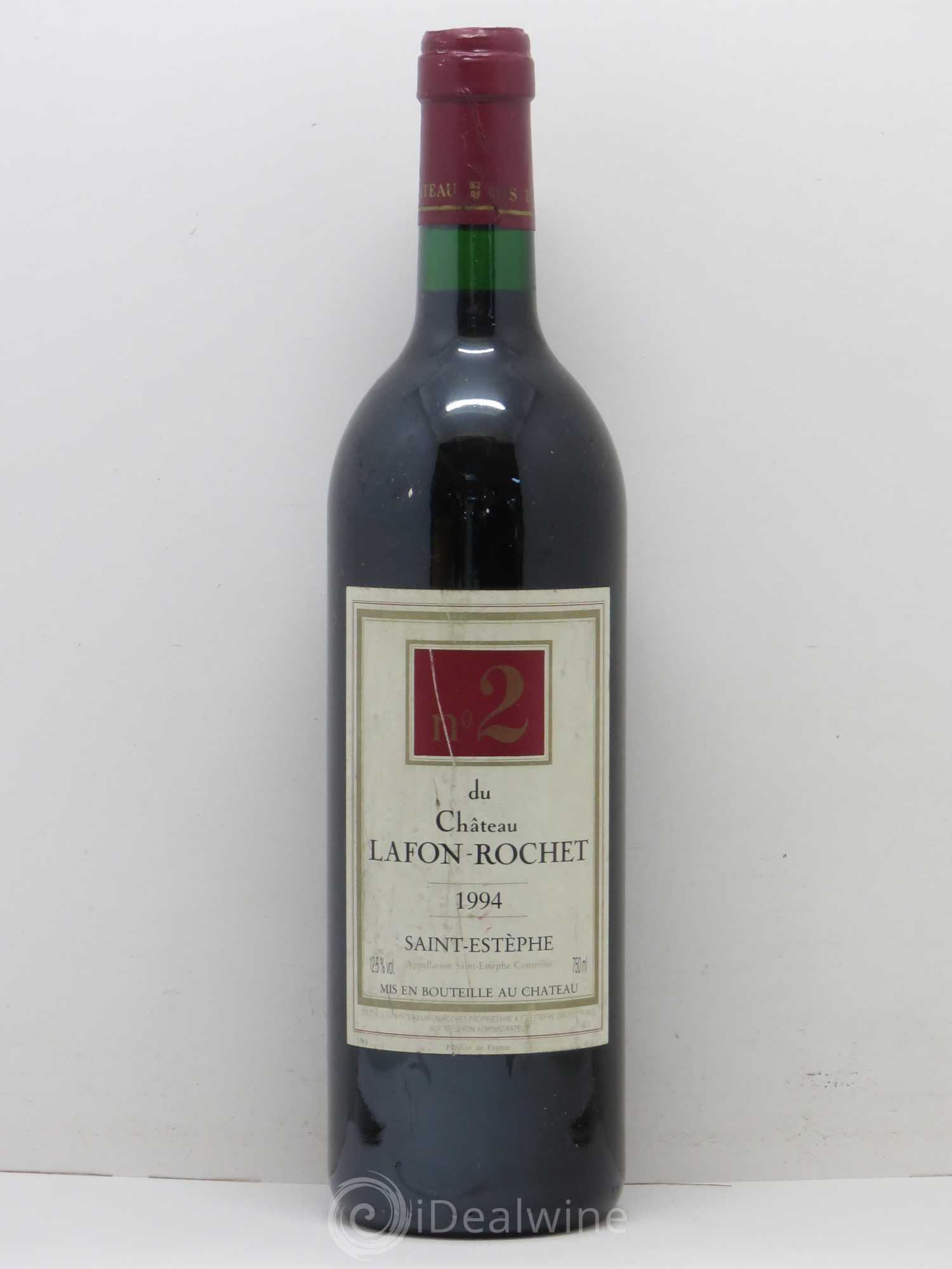 Saint-Estèphe N°2 du Château Lafon Rochet 1994 - Lot de 1 bouteille - 0