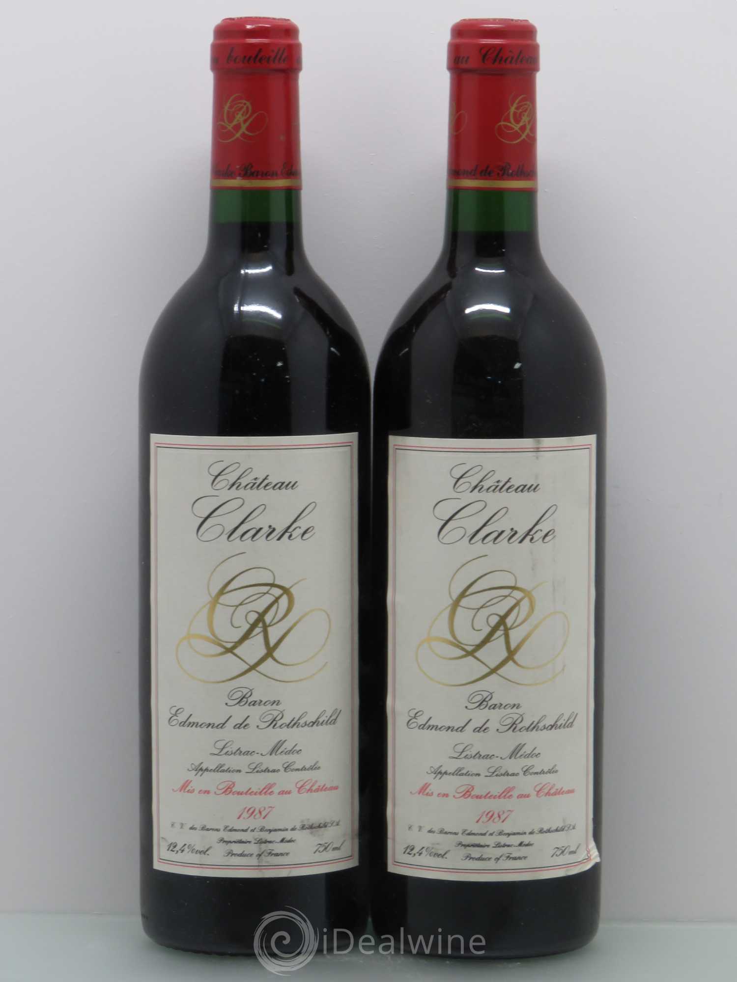 Château Clarke 1987 - Lot de 2 bouteilles - 0