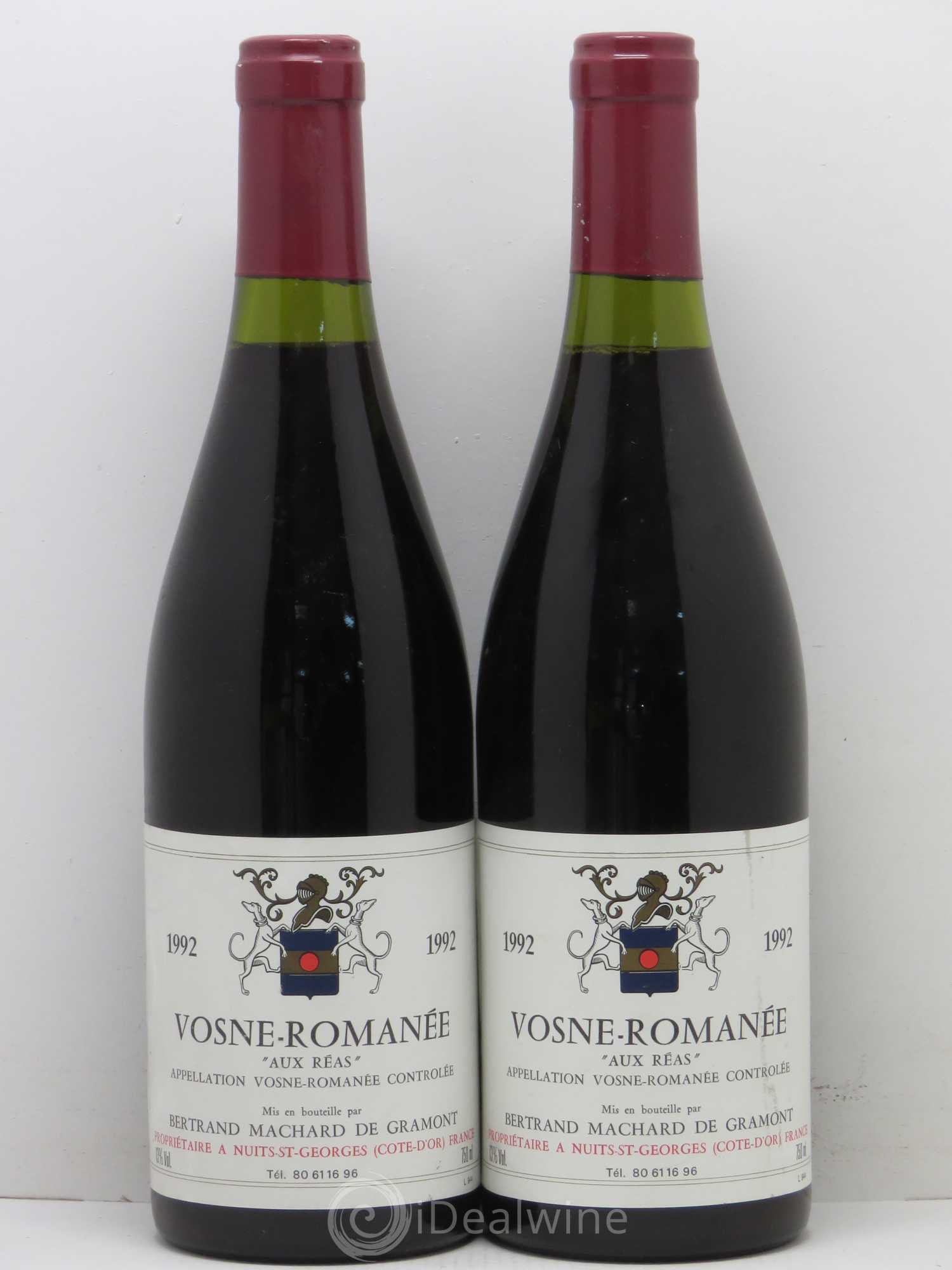 Vosne-Romanée Aux Réas Machard de Gramont 1992 - Posten von 2 Flaschen - 0