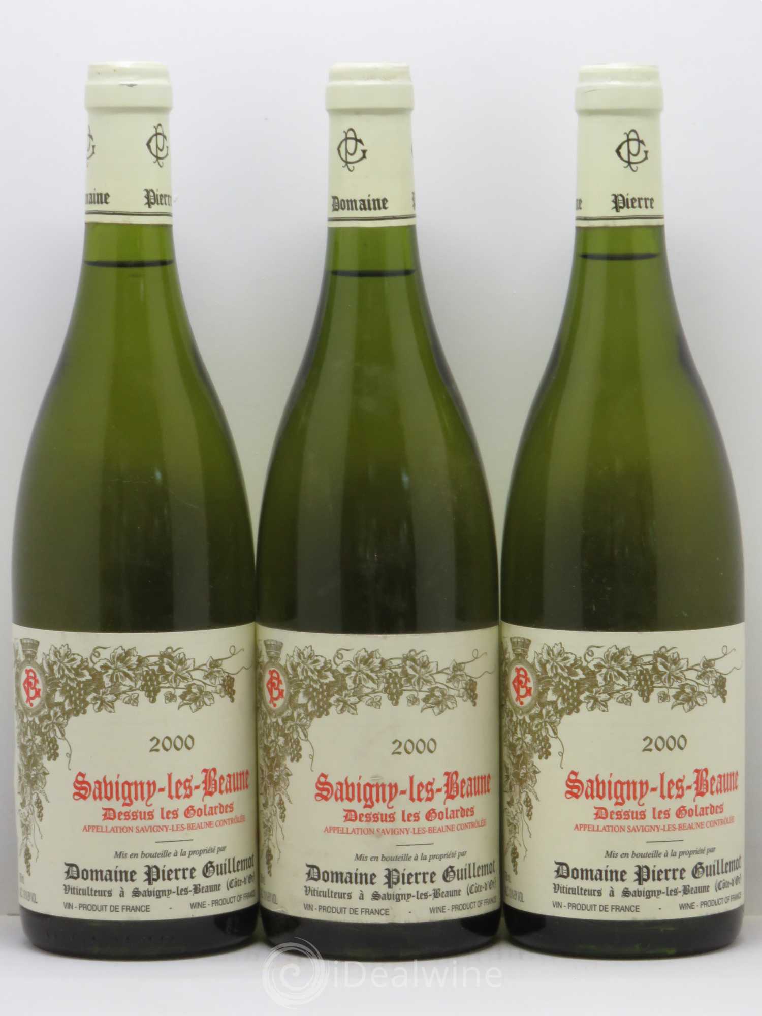Savigny-lès-Beaune Dessus les Golardes Guillemot 2000 - Posten von 3 Flaschen - 0