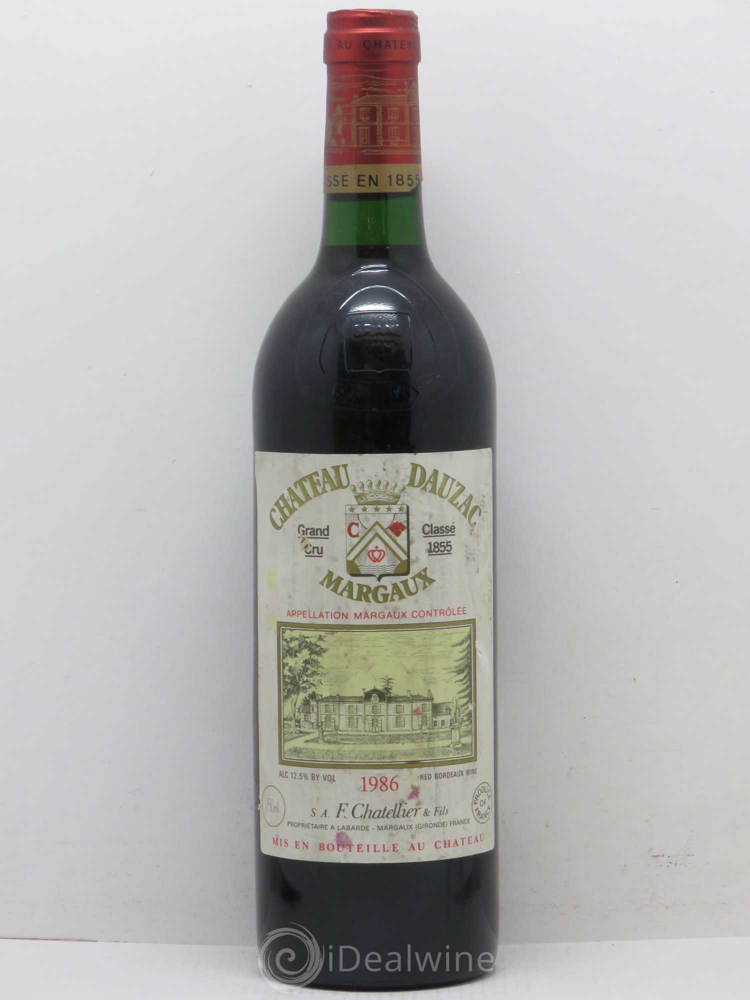 Château Dauzac 5ème Grand Cru Classé 1986 - Lot de 1 bouteille - 0