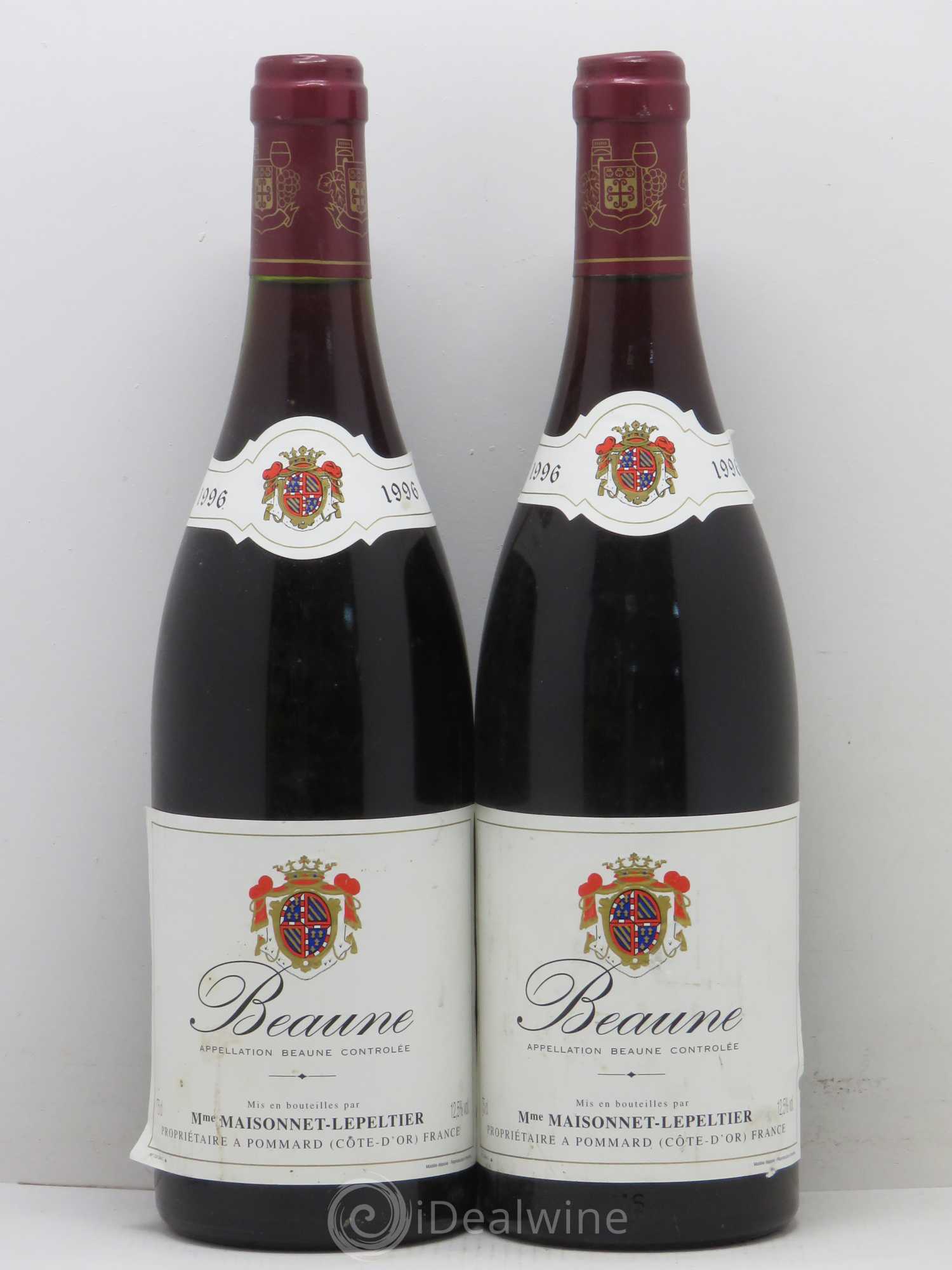 Beaune Maisonnet Lepeltier (sans prix de réserve) 1996 - Lotto di 2 bottiglie - 0