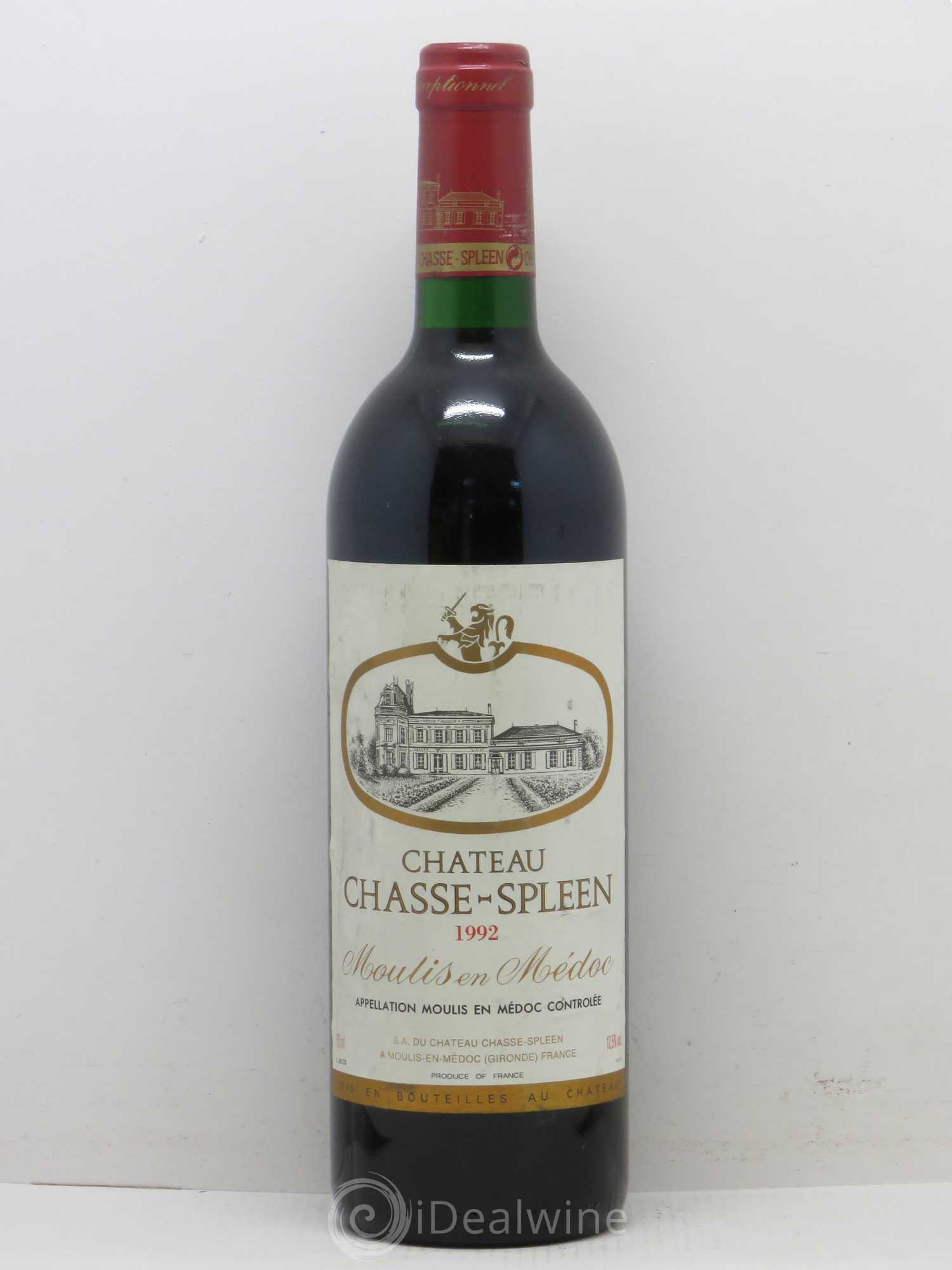 Château Chasse Spleen 1992 - Lot de 1 bouteille - 0