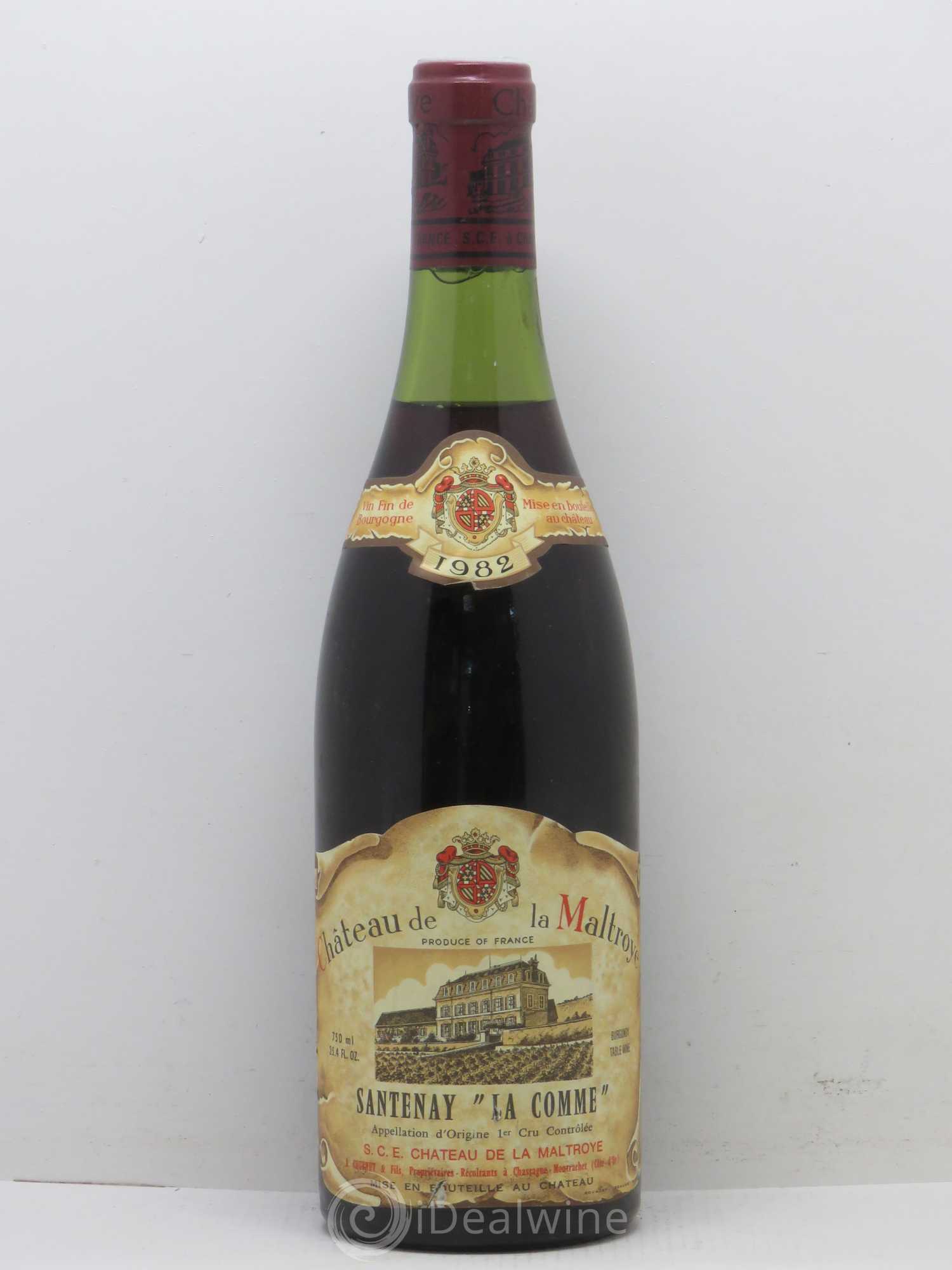 Santenay 1er Cru La Comme Château de la Maltroye 1982 - Posten von 1 Flasche - 0