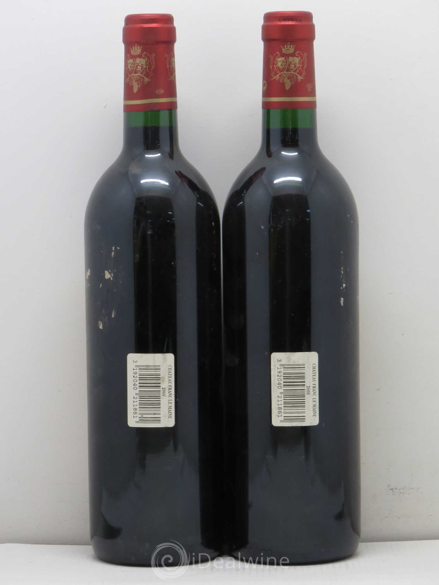 Saint-Émilion Château Franc Le Maine (sans prix de réserve) 2000 - Posten von 2 Flaschen - 1
