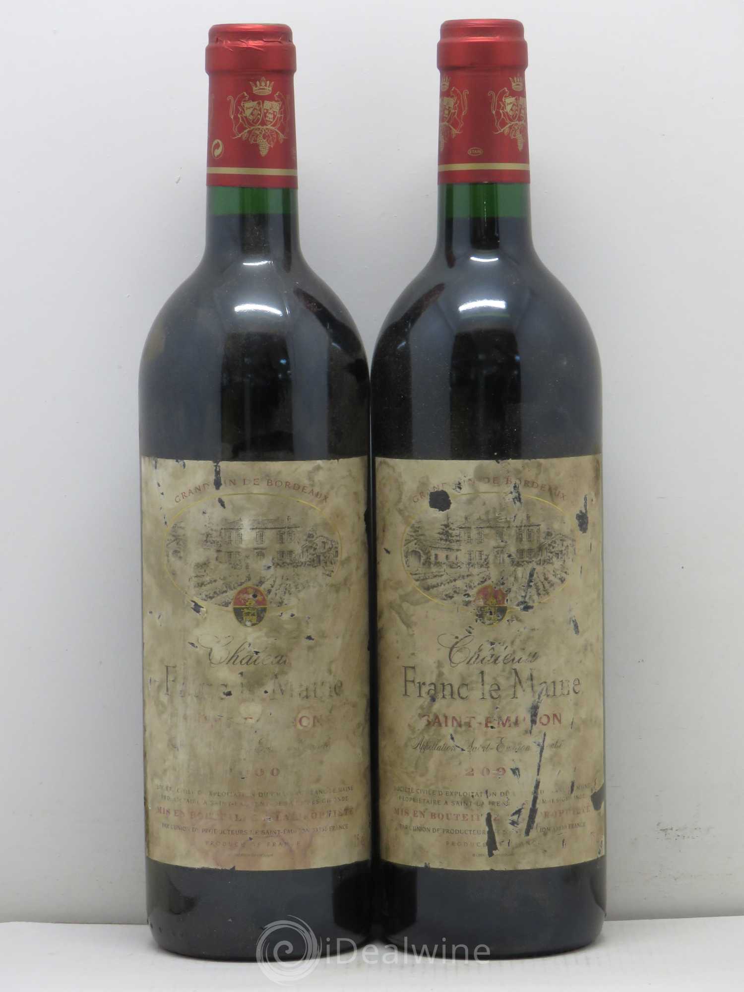 Saint-Émilion Château Franc Le Maine (sans prix de réserve) 2000 - Posten von 2 Flaschen - 0