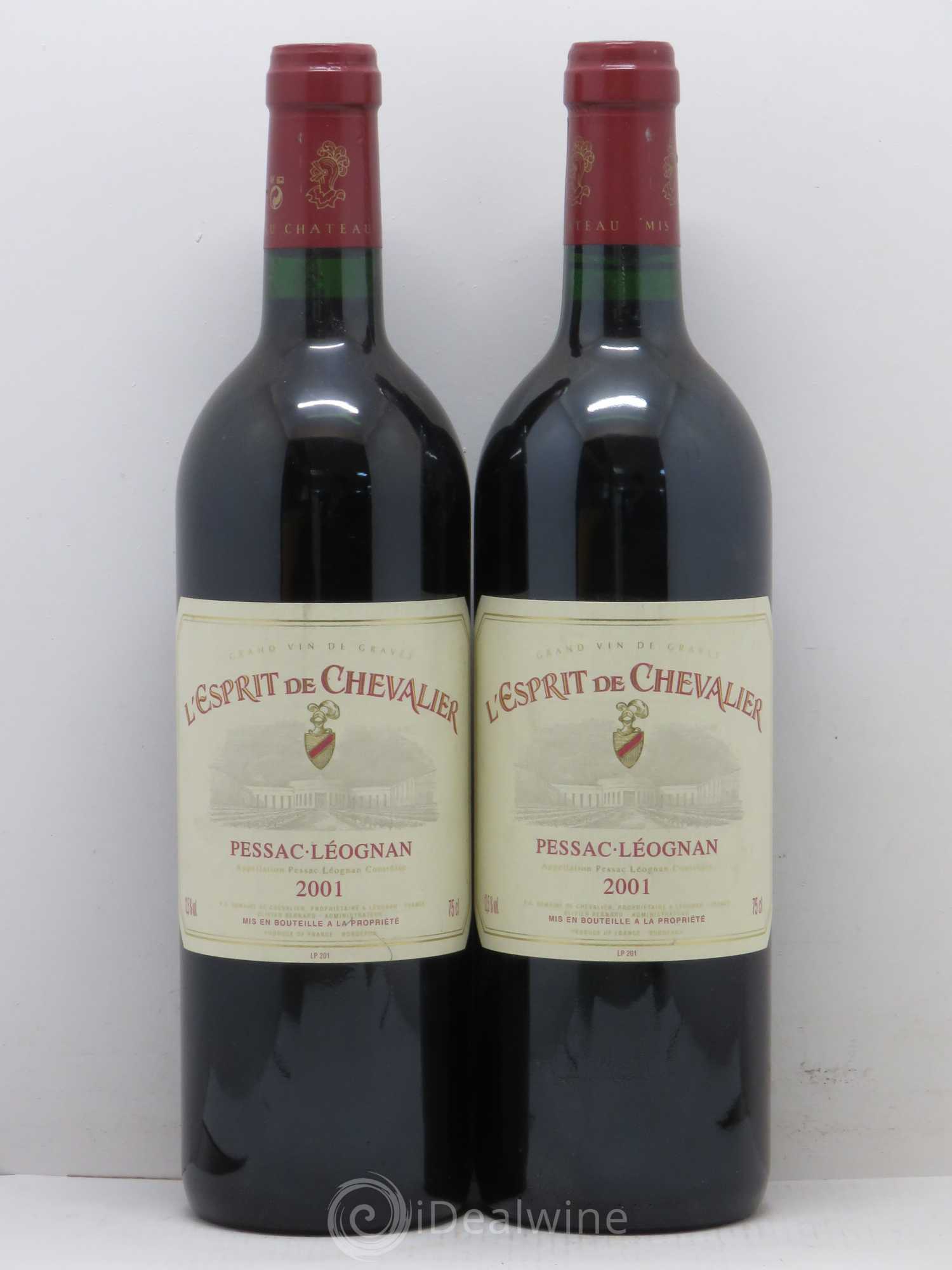 Esprit de Chevalier Second Vin 2001 - Lot de 2 bouteilles - 0
