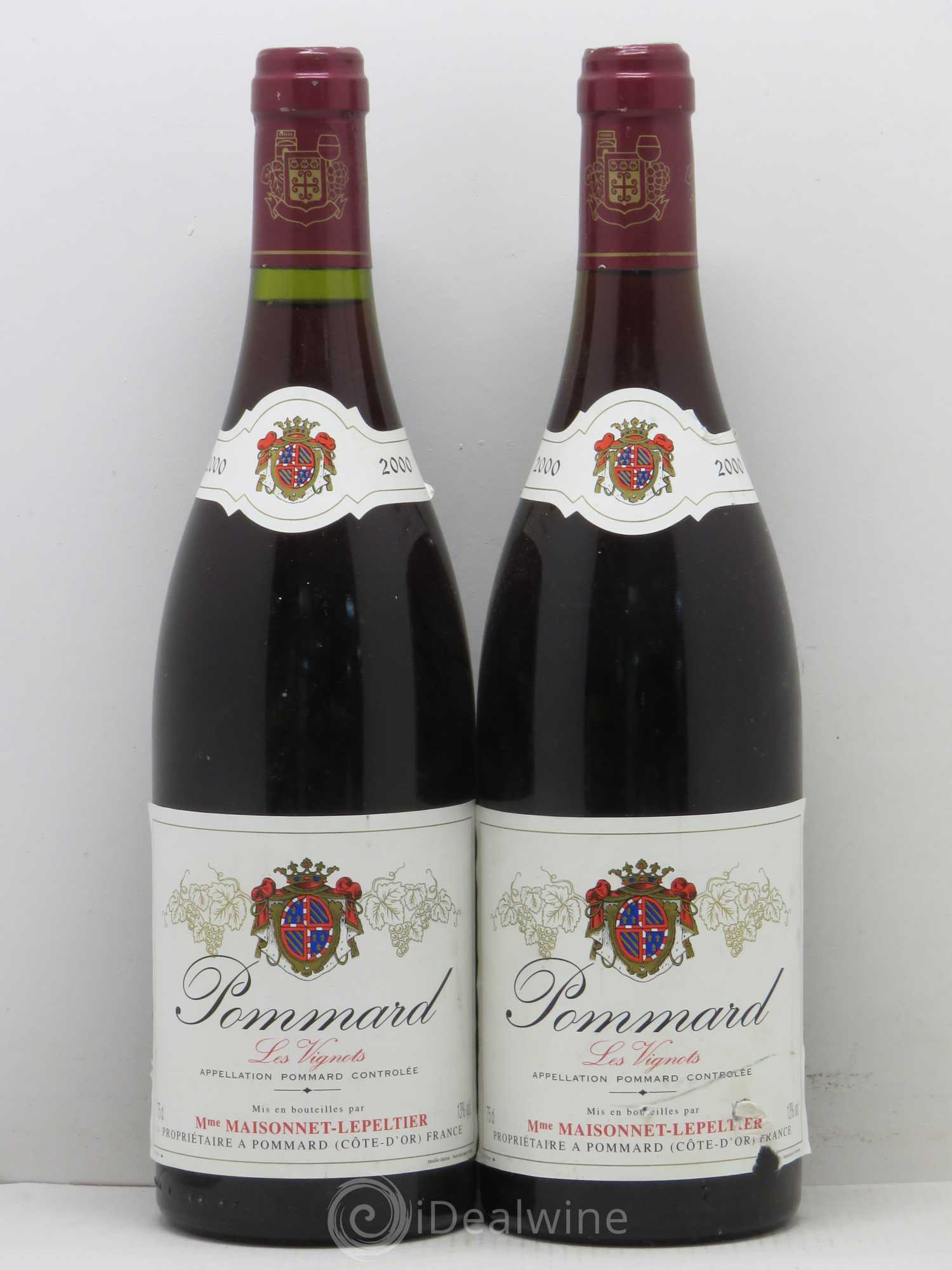 Pommard Maisonnet Lepeltier Les Vignots 2000 - Posten von 2 Flaschen - 0