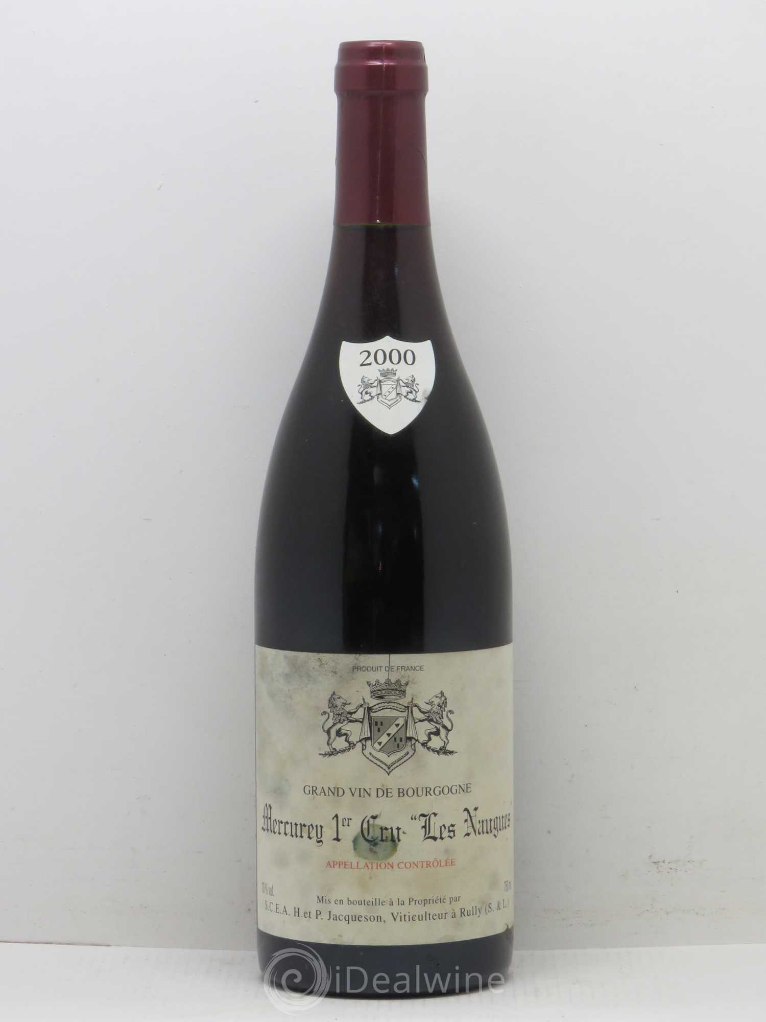 Mercurey 1er Cru Les Naugues Jacqueson 2000 - Posten von 1 Flasche - 0