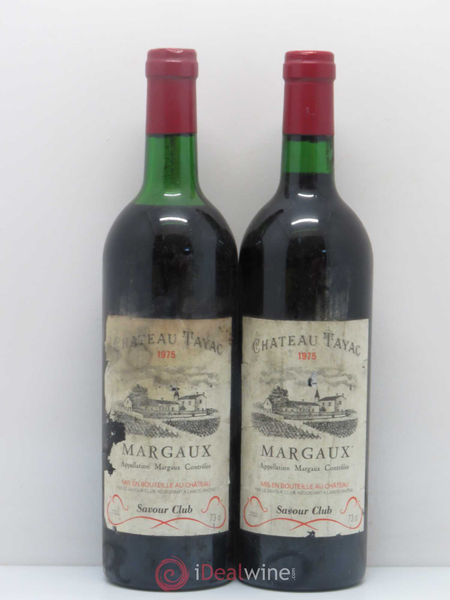 Château Tayac Cru Bourgeois 1975 - Lot de 2 bouteilles - 0
