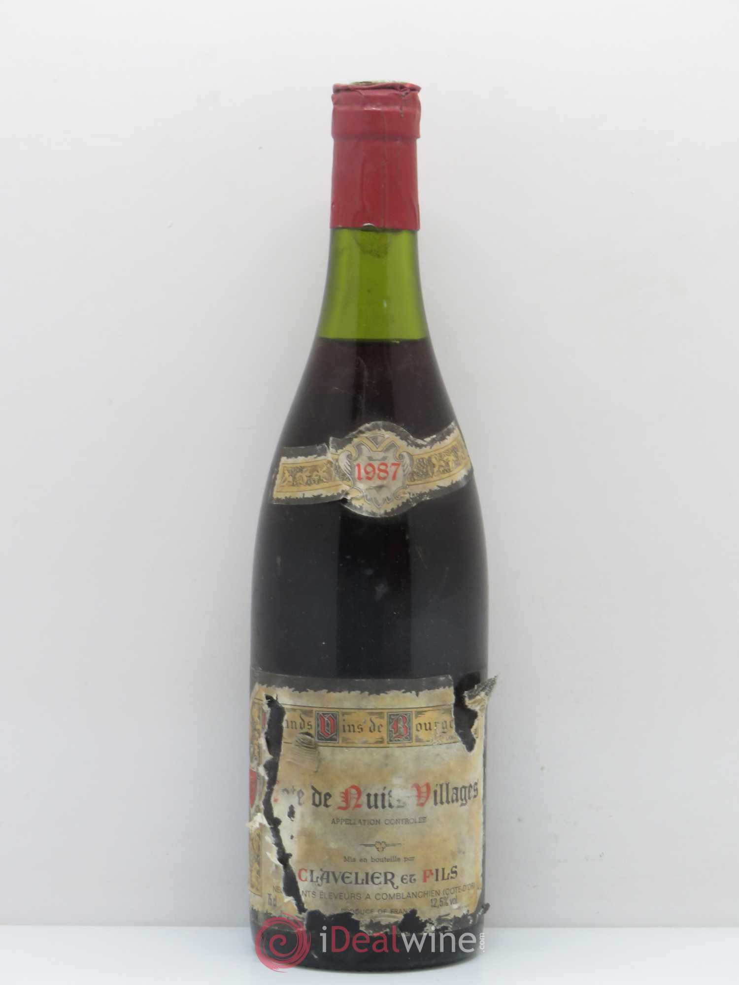 Côte de Nuits-Villages Bruno Clavelier 1987 - Lot de 1 bouteille - 0