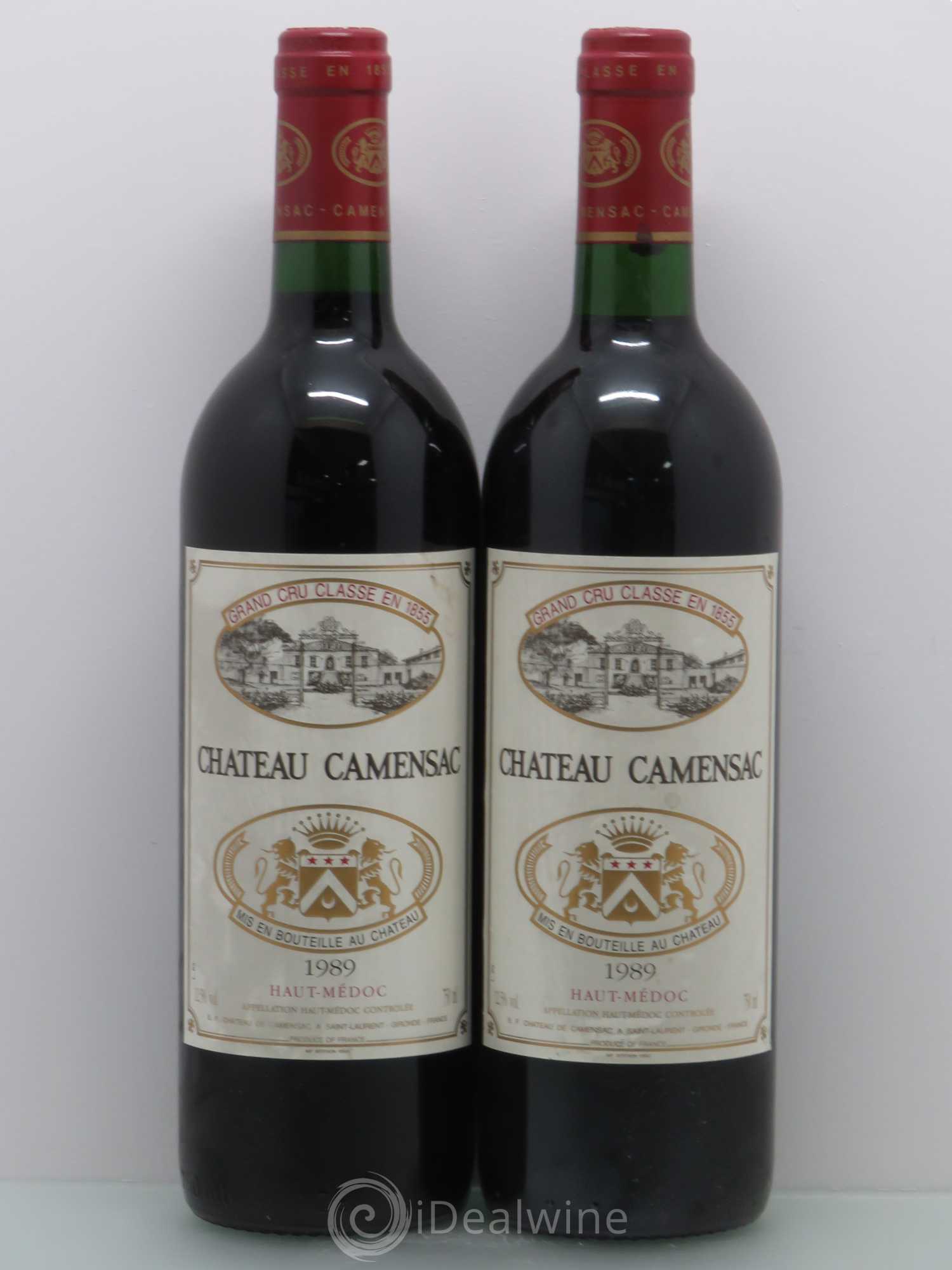 Château Camensac 5ème Grand Cru Classé 1989 - Lot de 2 bouteilles - 0