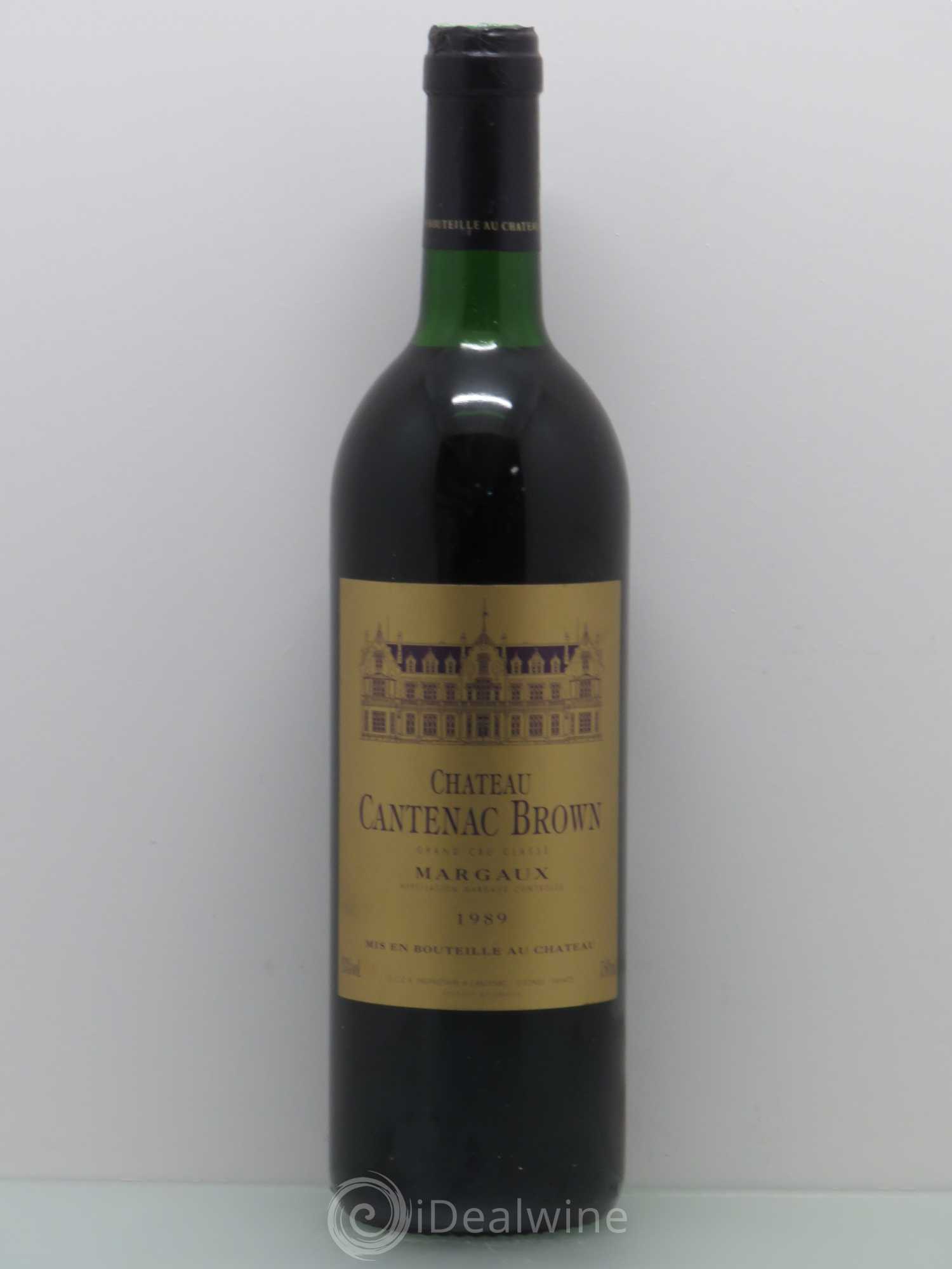 Château Cantenac Brown 3ème Grand Cru Classé 1989 - Lot de 1 bouteille - 0