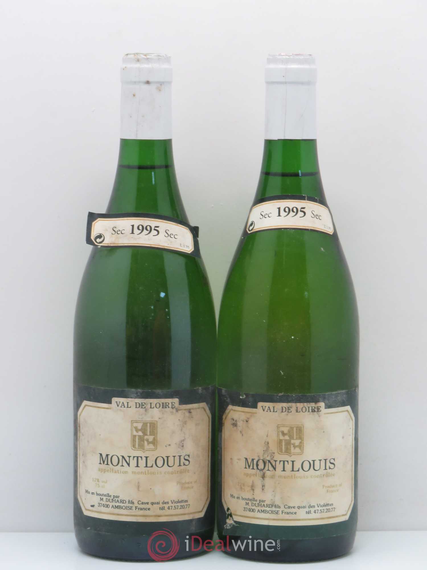Montlouis-sur-Loire Sec Duhard (sans prix de réserve) 1995 - Lotto di 2 bottiglie - 0