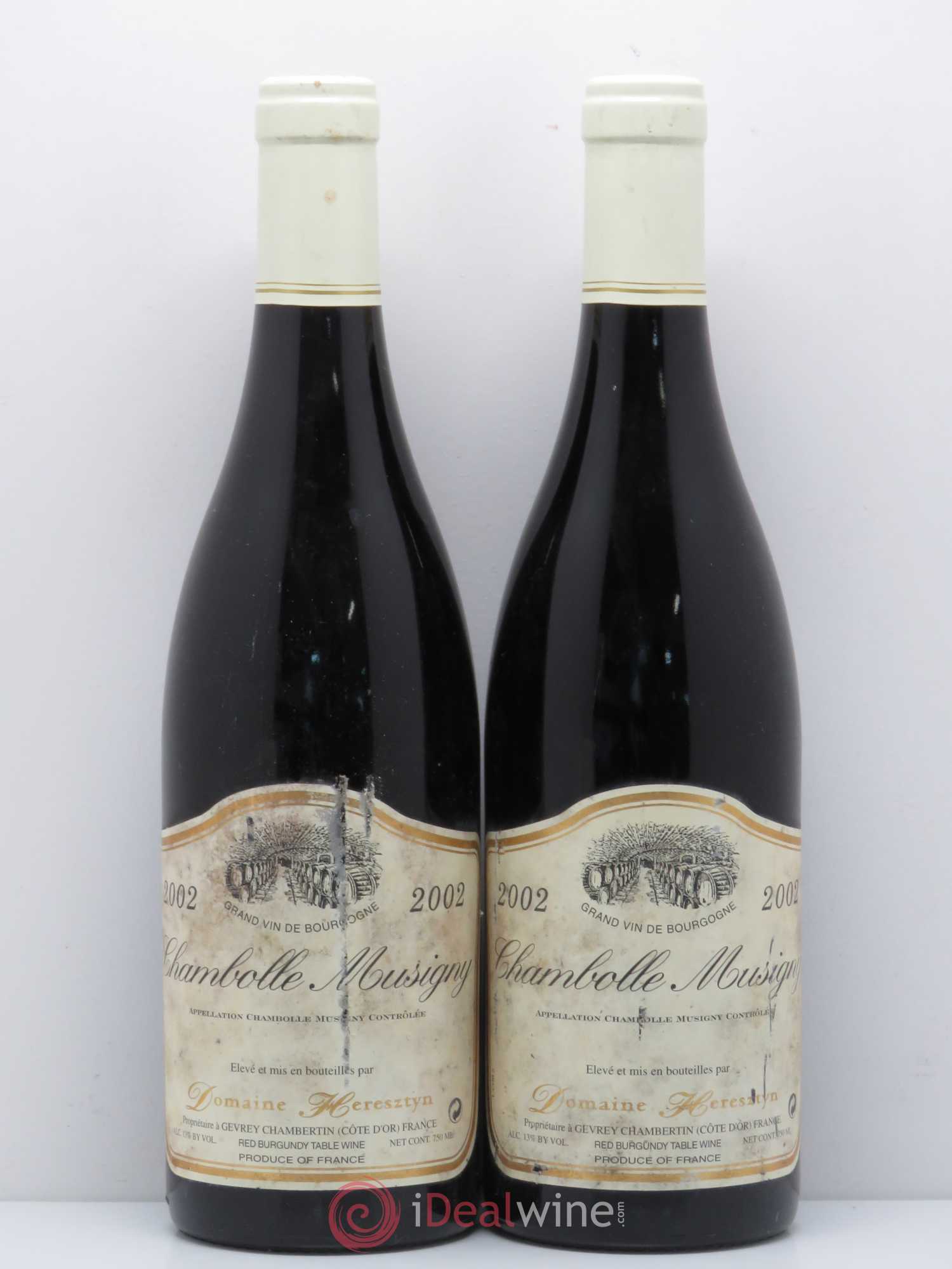 Chambolle-Musigny Heresztyn 2002 - Lot de 2 bouteilles - 0