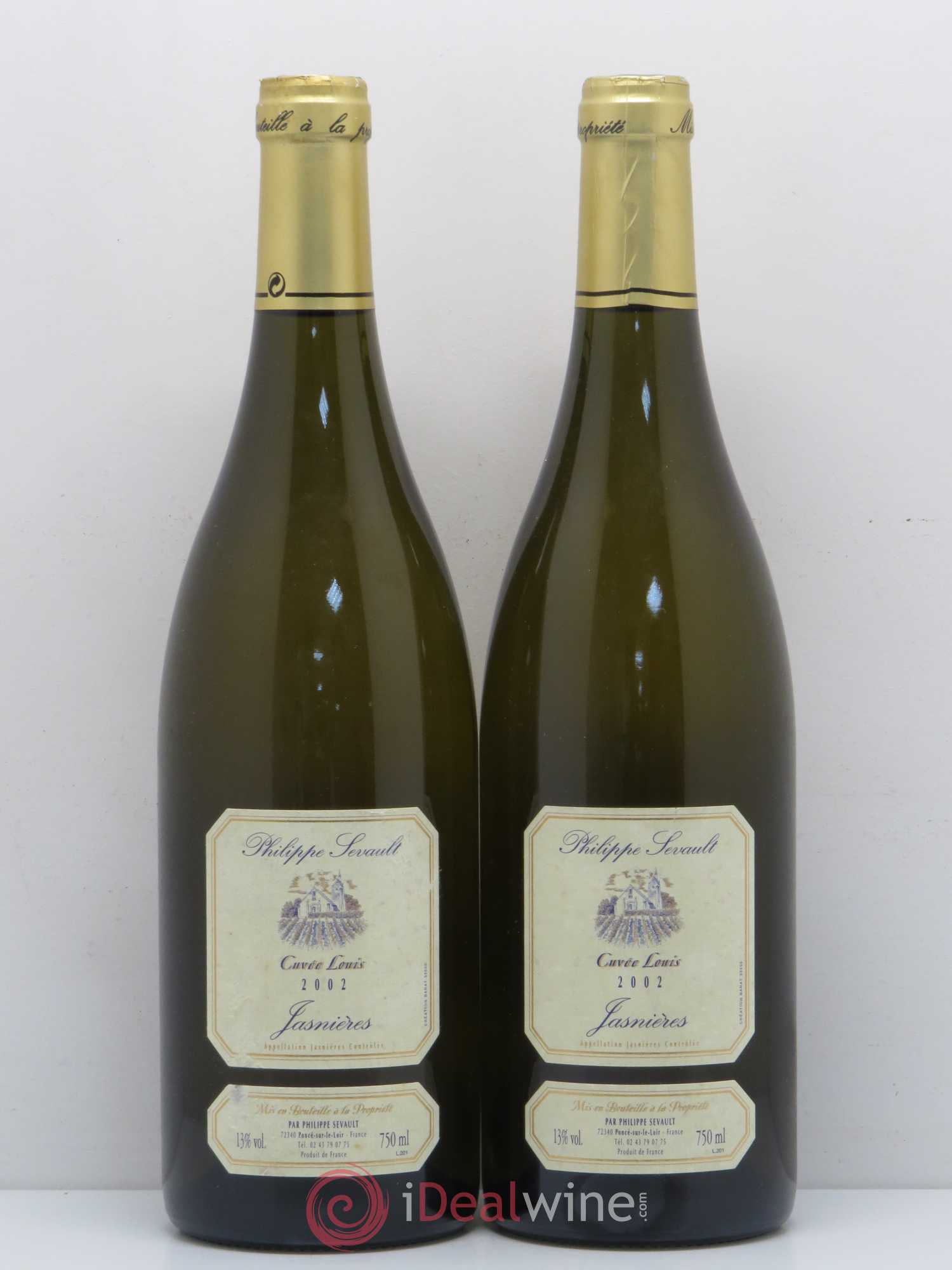 Jasnières Cuvée Louis P.Sevault (sans prix de réserve) 2002 - Posten von 2 Flaschen - 0