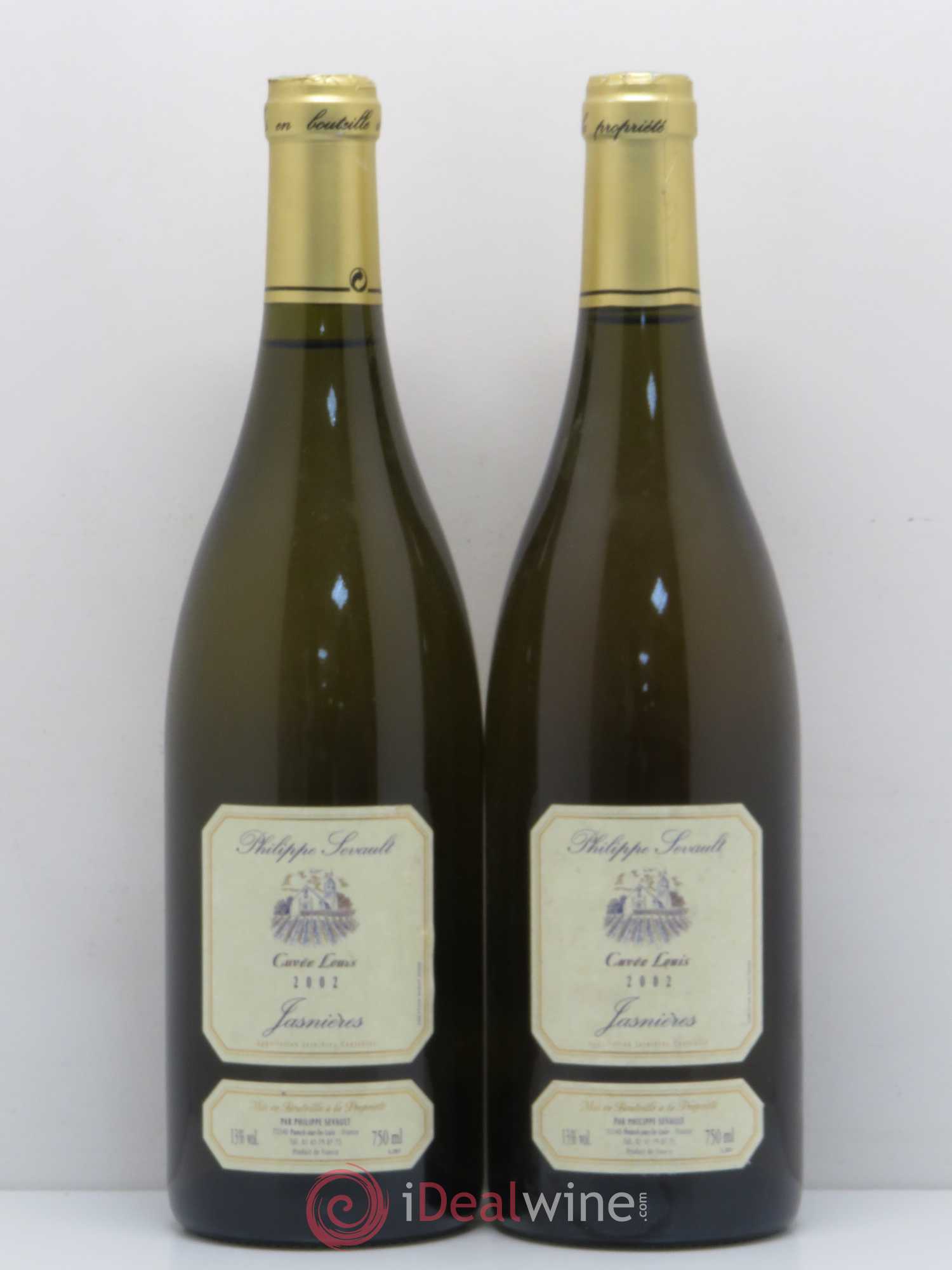 Jasnières Cuvée Louis P.Sevault (sans prix de réserve) 2002 - Posten von 2 Flaschen - 0