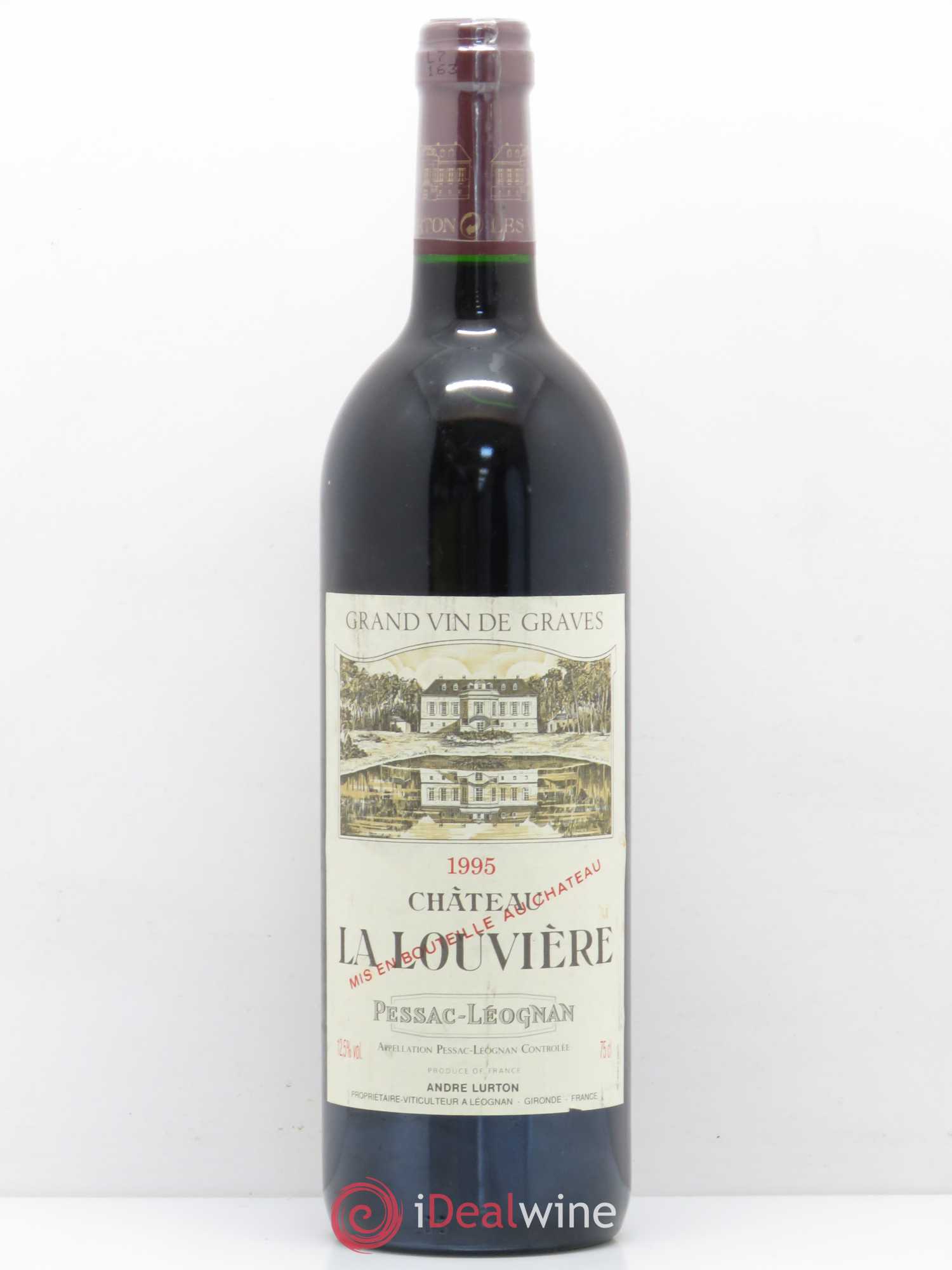 Château la Louvière 1995 - Lot de 1 bouteille - 0