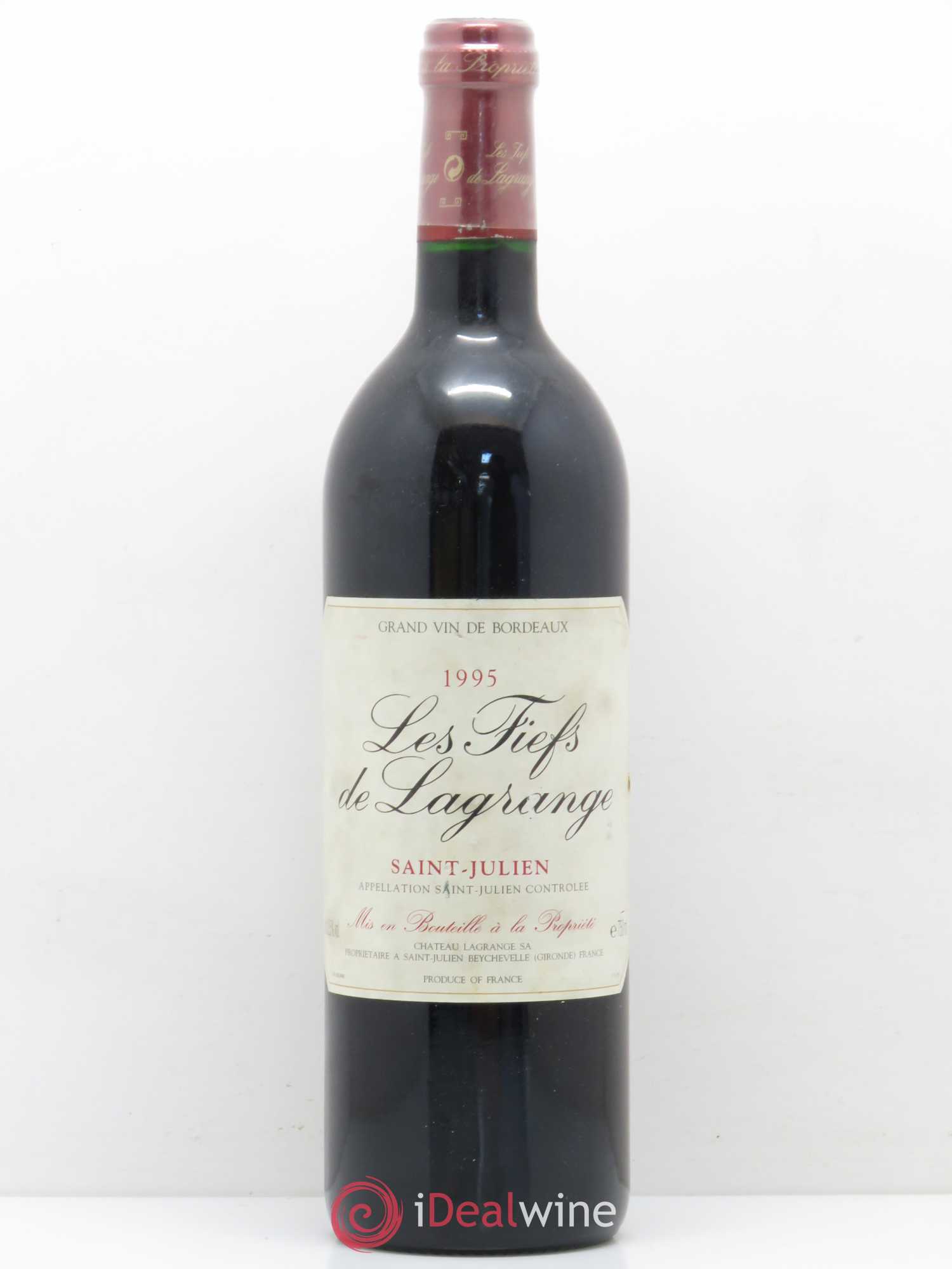 Les Fiefs de Lagrange Second Vin 1995 - Lot de 1 bouteille - 0