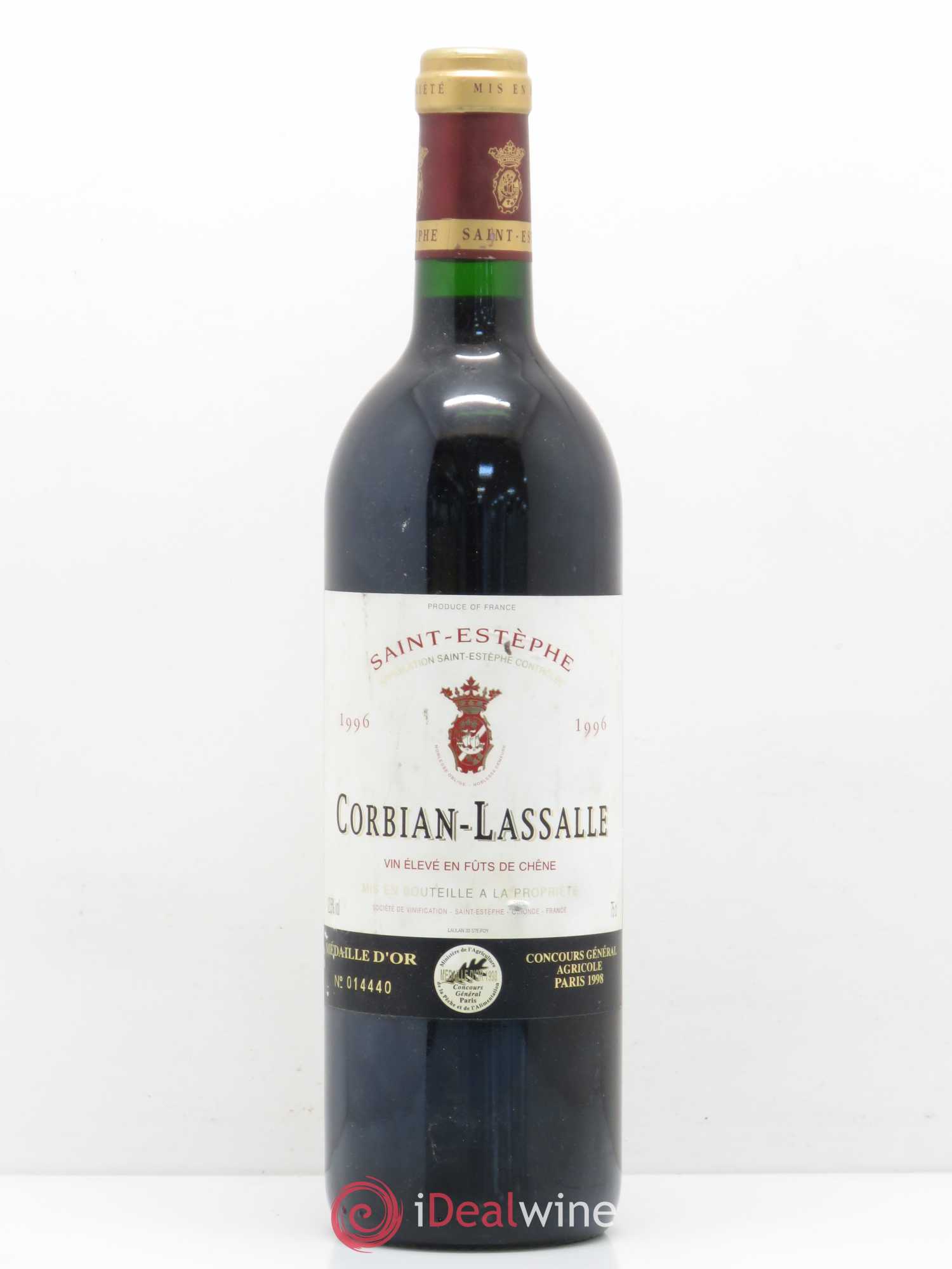 Saint-Estèphe Château Corbian-Lassalle 1996 - Posten von 1 Flasche - 0