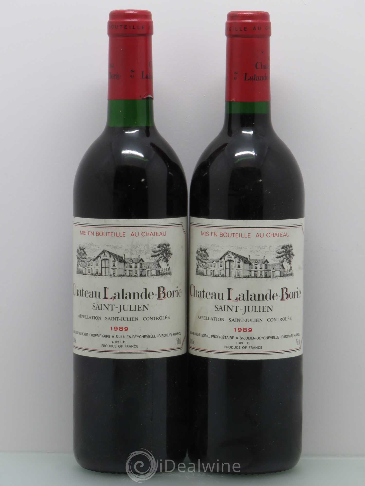 Château Lalande Borie 1989 - Lot de 2 bouteilles - 0