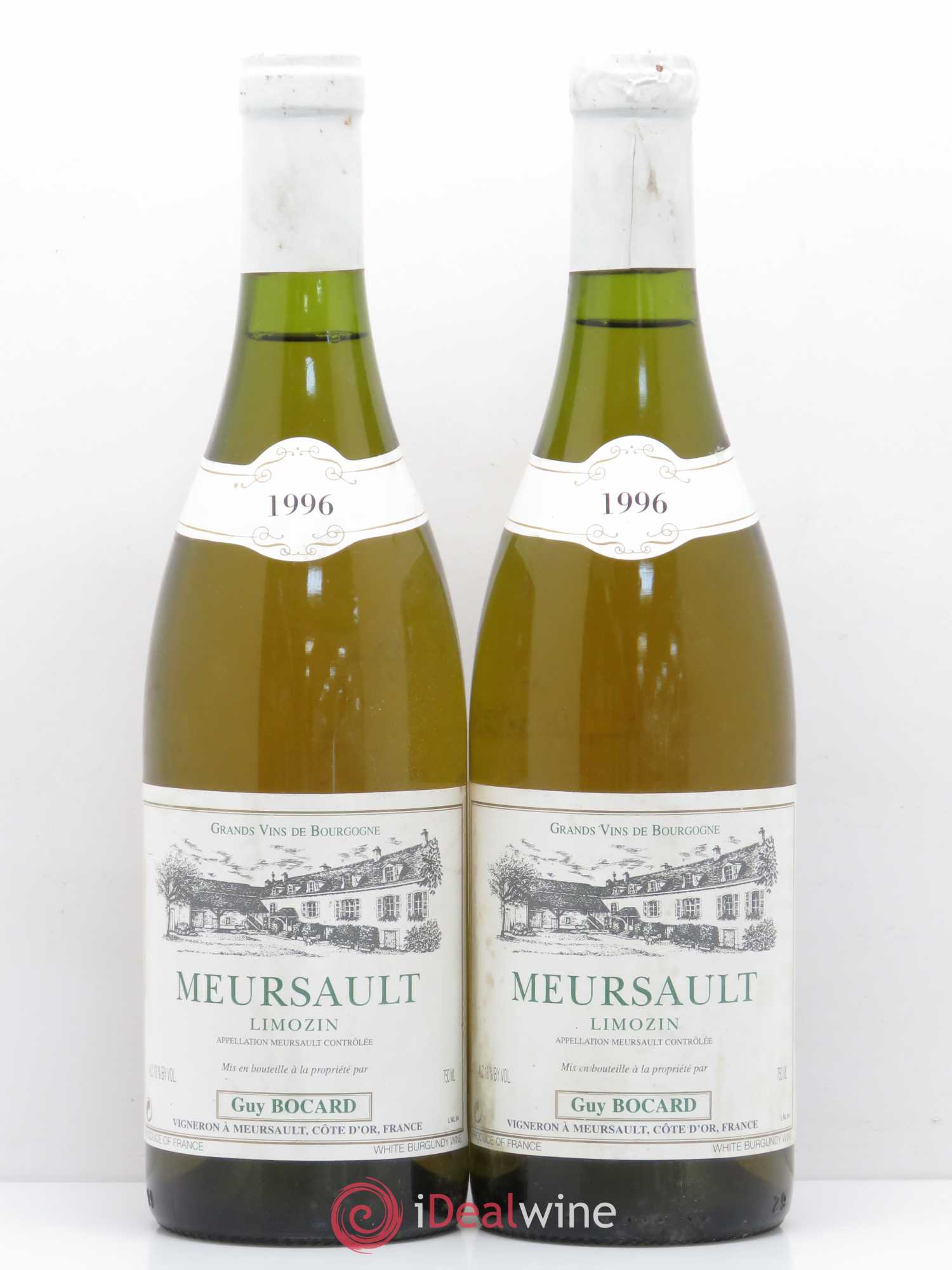 Meursault Limoizin Guy Bocard 1996 - Posten von 2 Flaschen - 0