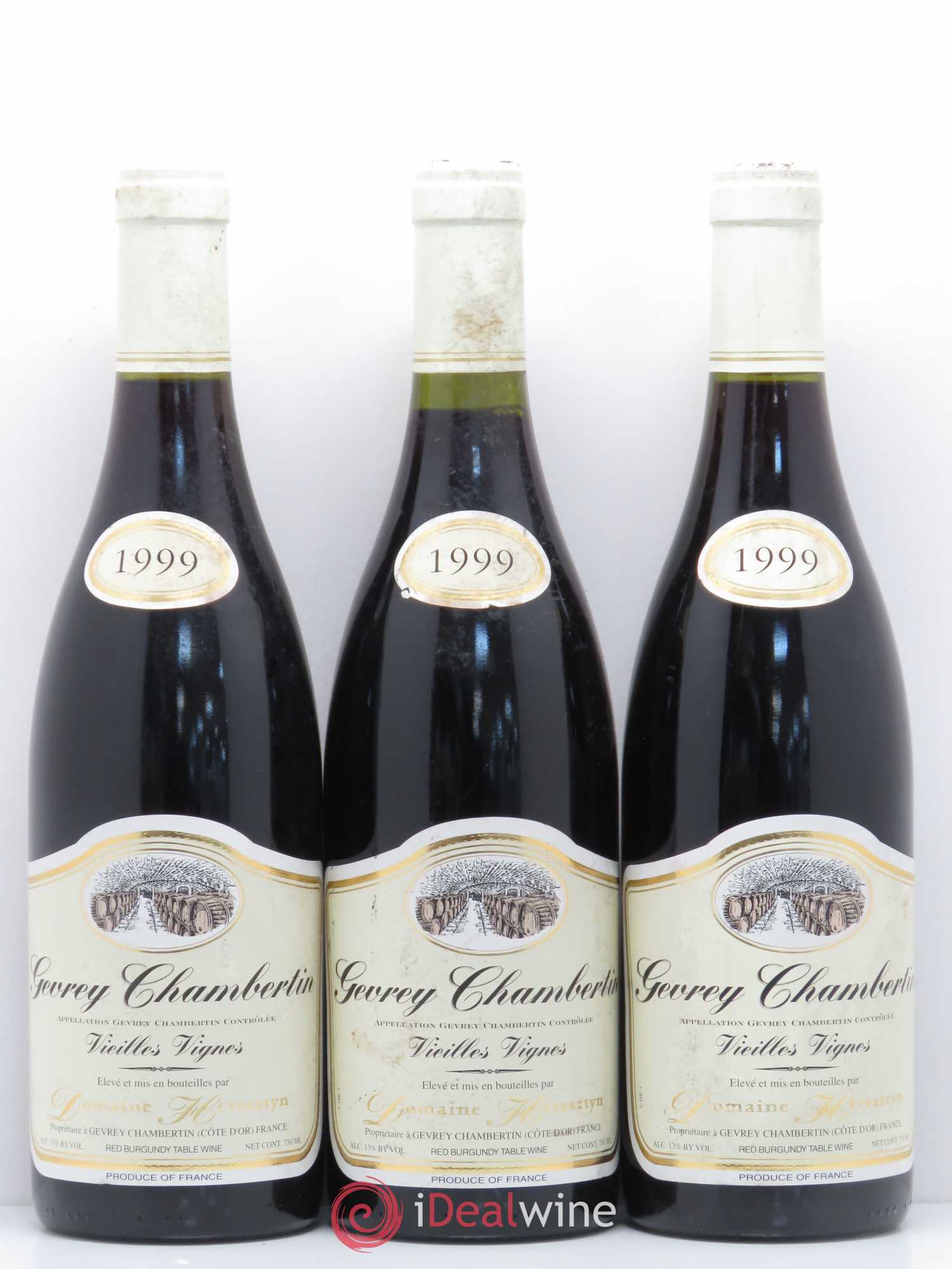 Gevrey-Chambertin Vieilles Vignes Heresztyn-Mazzini 1999 - Posten von 3 Flaschen - 0