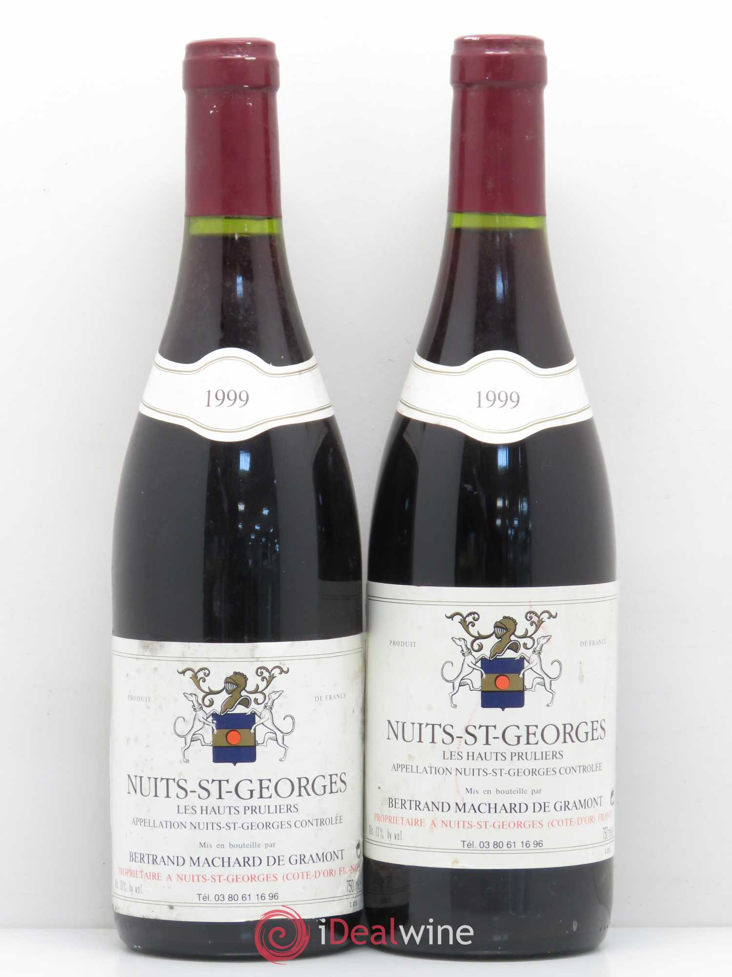 Nuits-Saint-Georges 1er Cru Les Hauts Pruliers Machard de Gramont (sans prix de réserve) 1999 - Posten von 2 Flaschen - 0