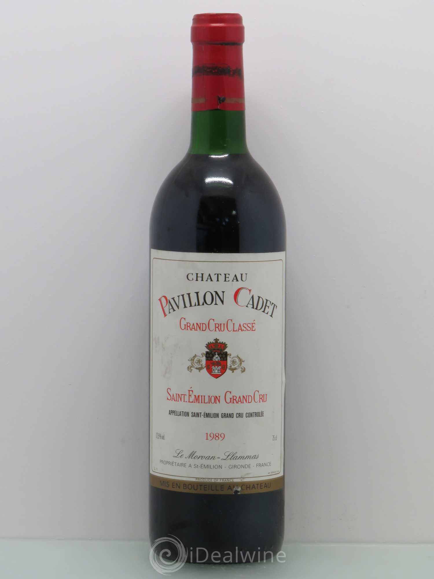 Château Pavillon Cadet 1989 - Lot de 1 bouteille - 0