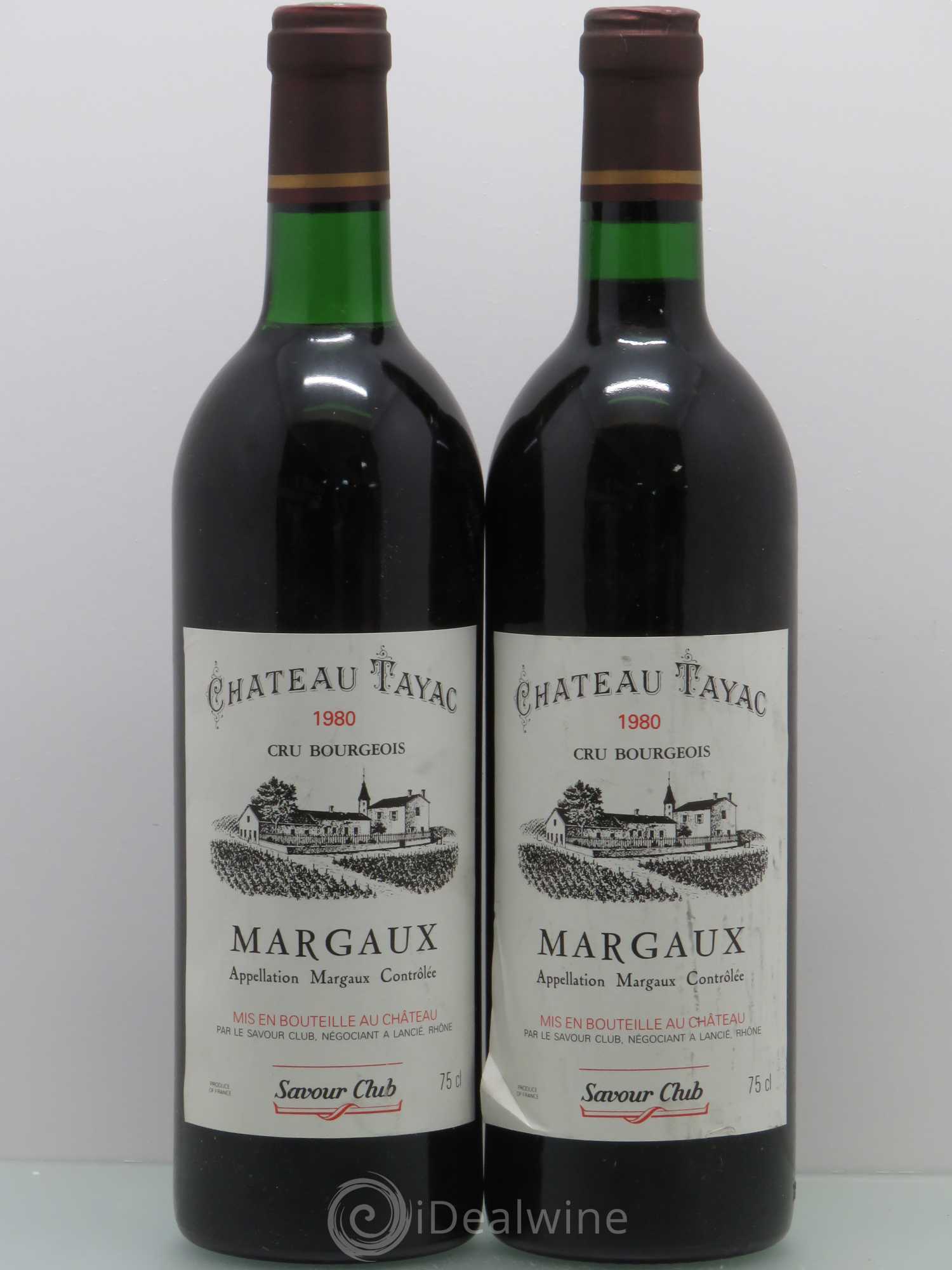 Château Tayac Cru Bourgeois 1980 - Lot de 2 bouteilles - 0