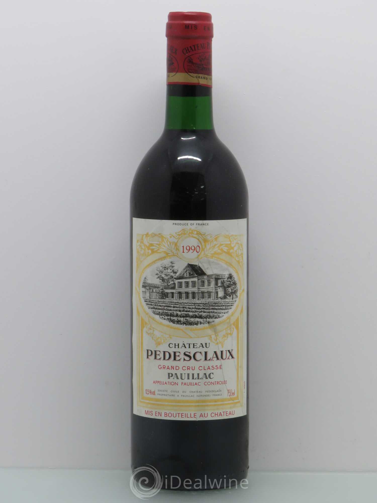 Château Pedesclaux 5ème Grand Cru Classé 1990 - Lot de 1 bouteille - 0