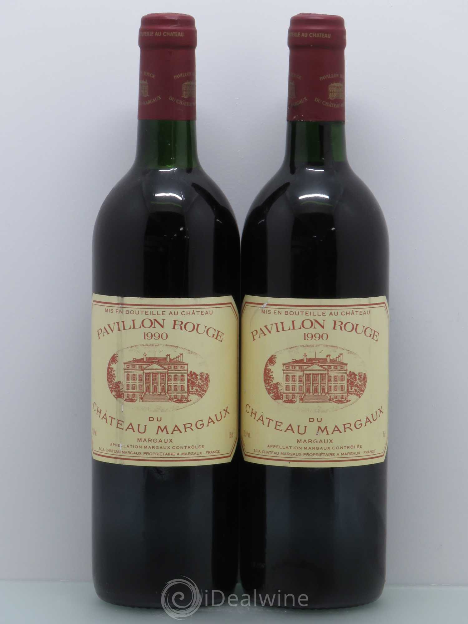 Pavillon Rouge du Château Margaux Second Vin 1990 - Lot de 2 bouteilles - 0