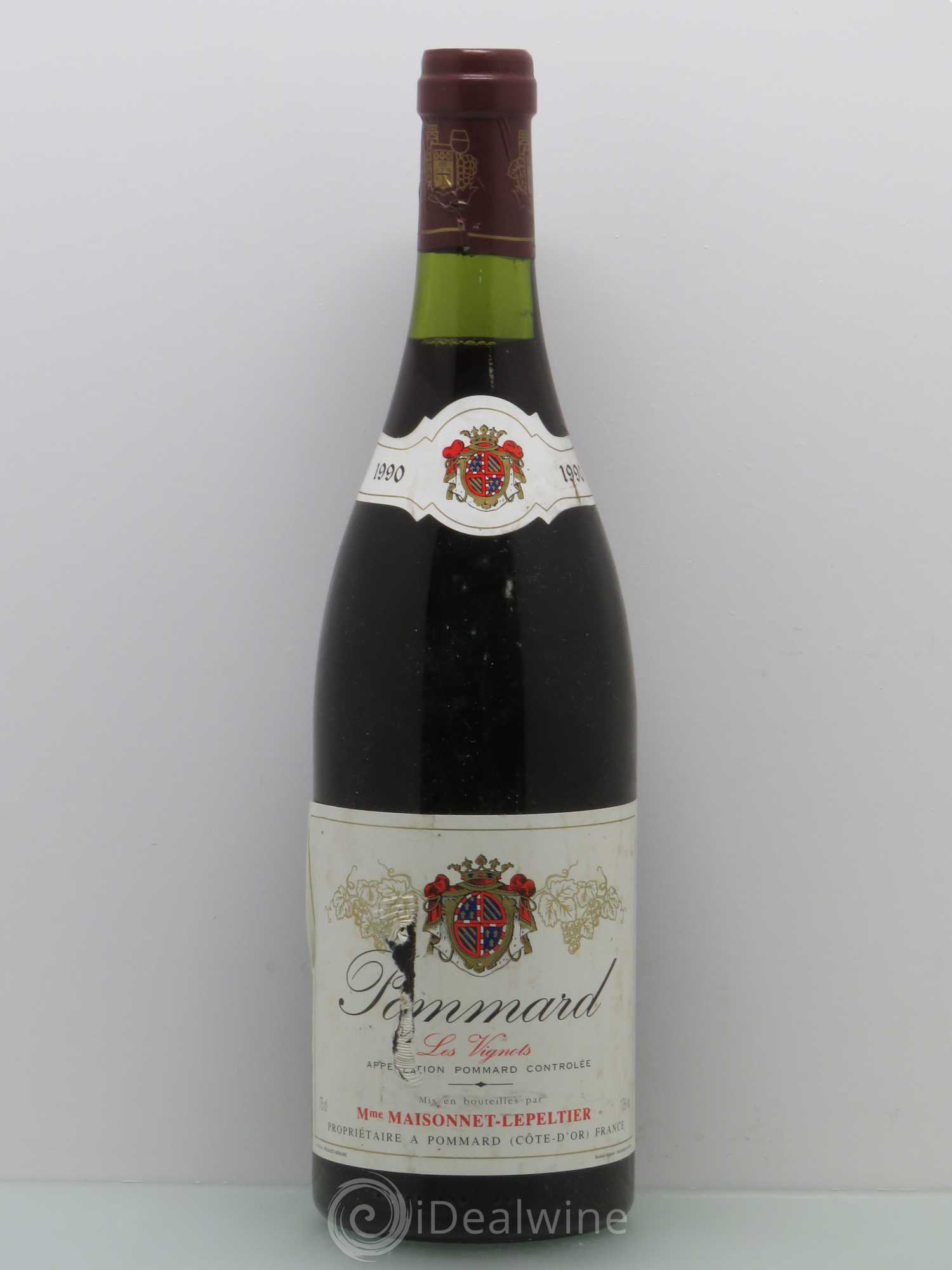 Pommard Les Vignots Maisonnet 1990 - Posten von 1 Flasche - 0
