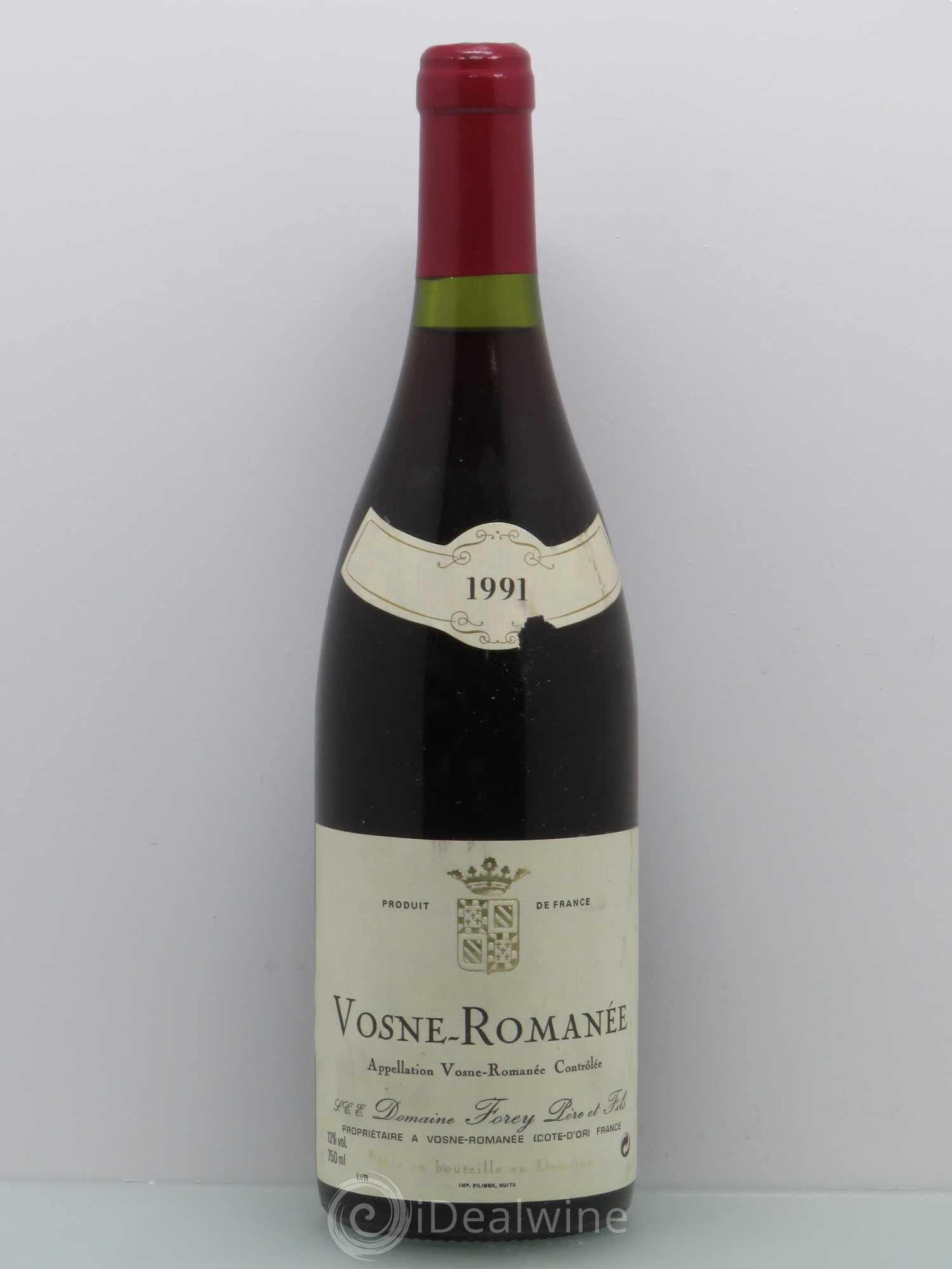 Vosne-Romanée Domaine Forey 1991 - Posten von 1 Flasche - 0