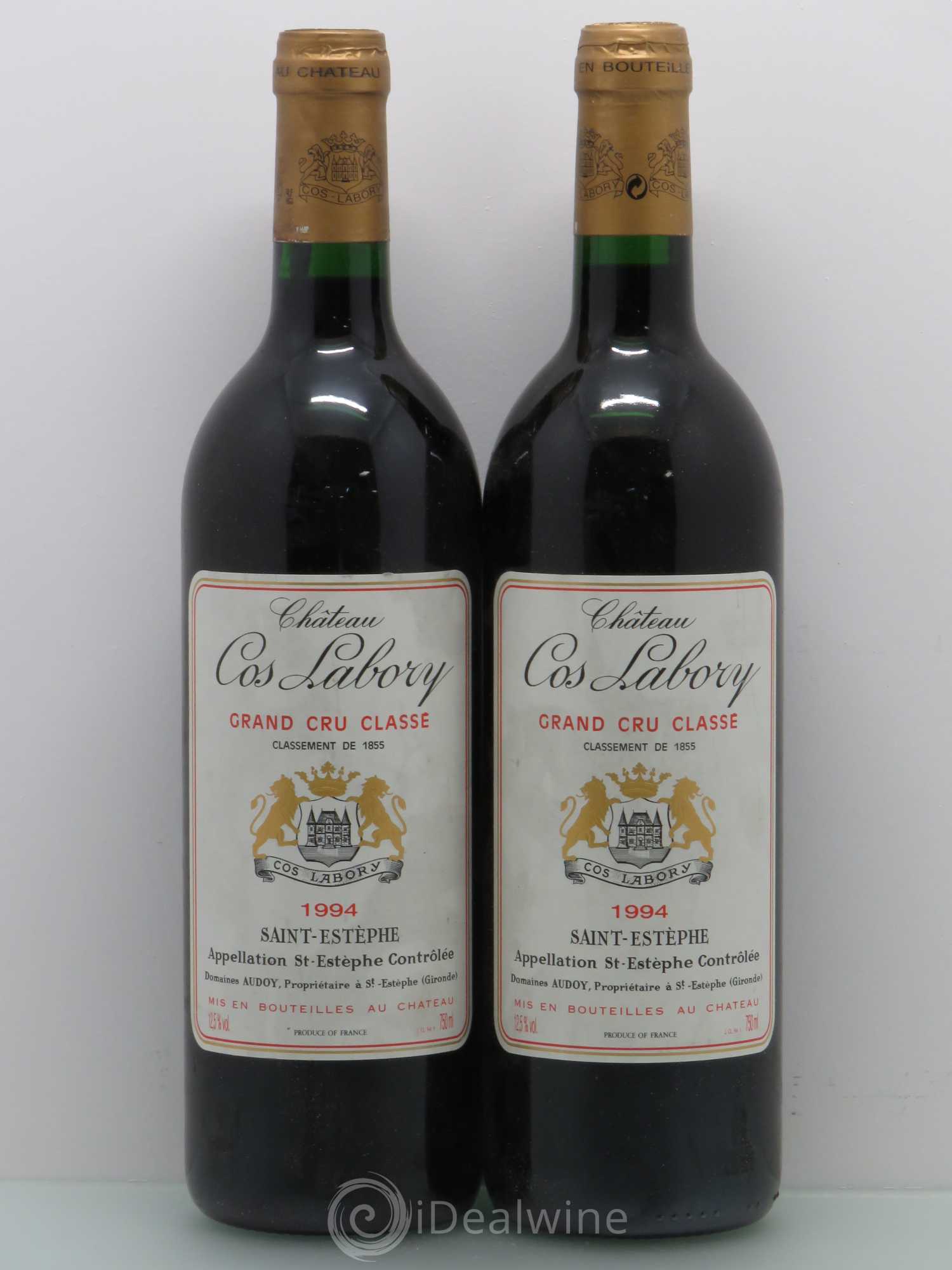 Château Cos Labory 5ème Grand Cru Classé 1994 - Lot de 2 bouteilles - 0