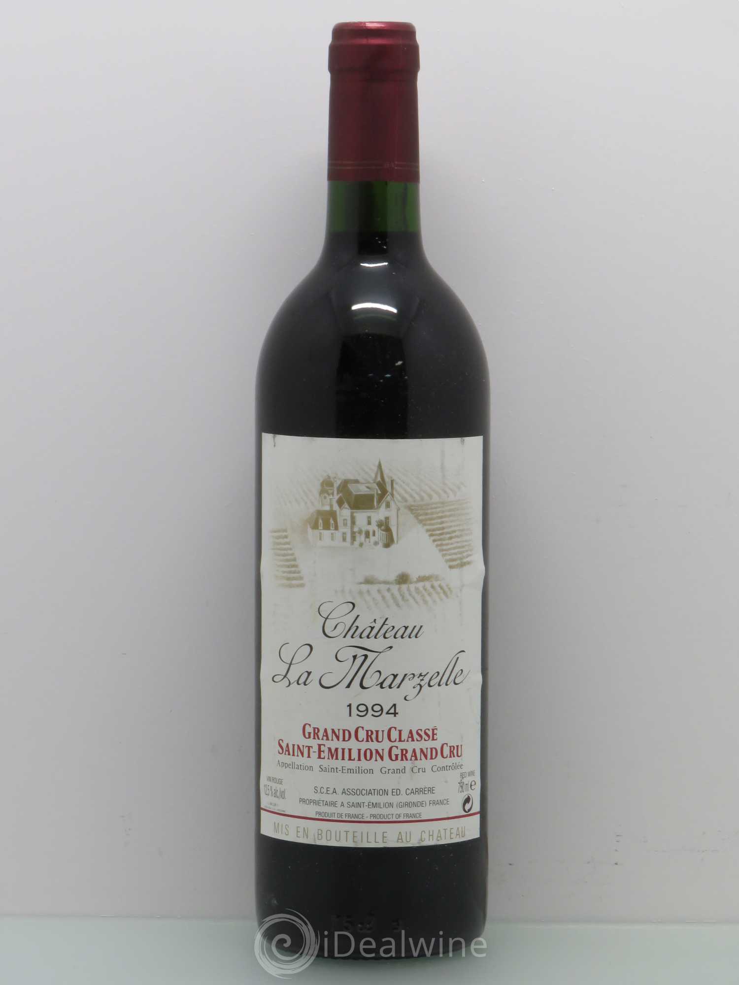 Château La Marzelle Grand Cru Classé 1994 - Lot de 1 bouteille - 0