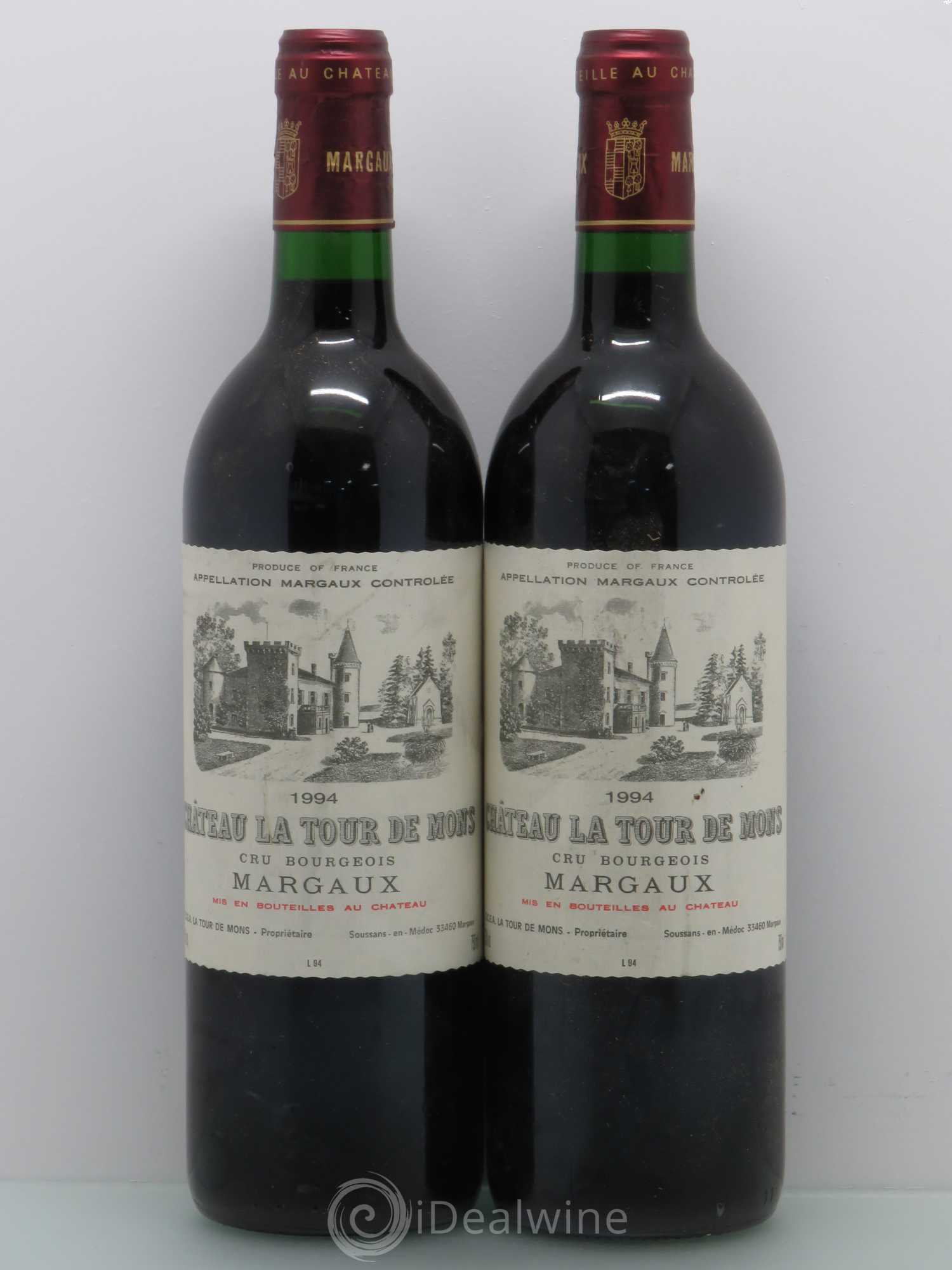 Château la Tour de Mons Cru Bourgeois 1994 - Lot de 2 bouteilles - 0