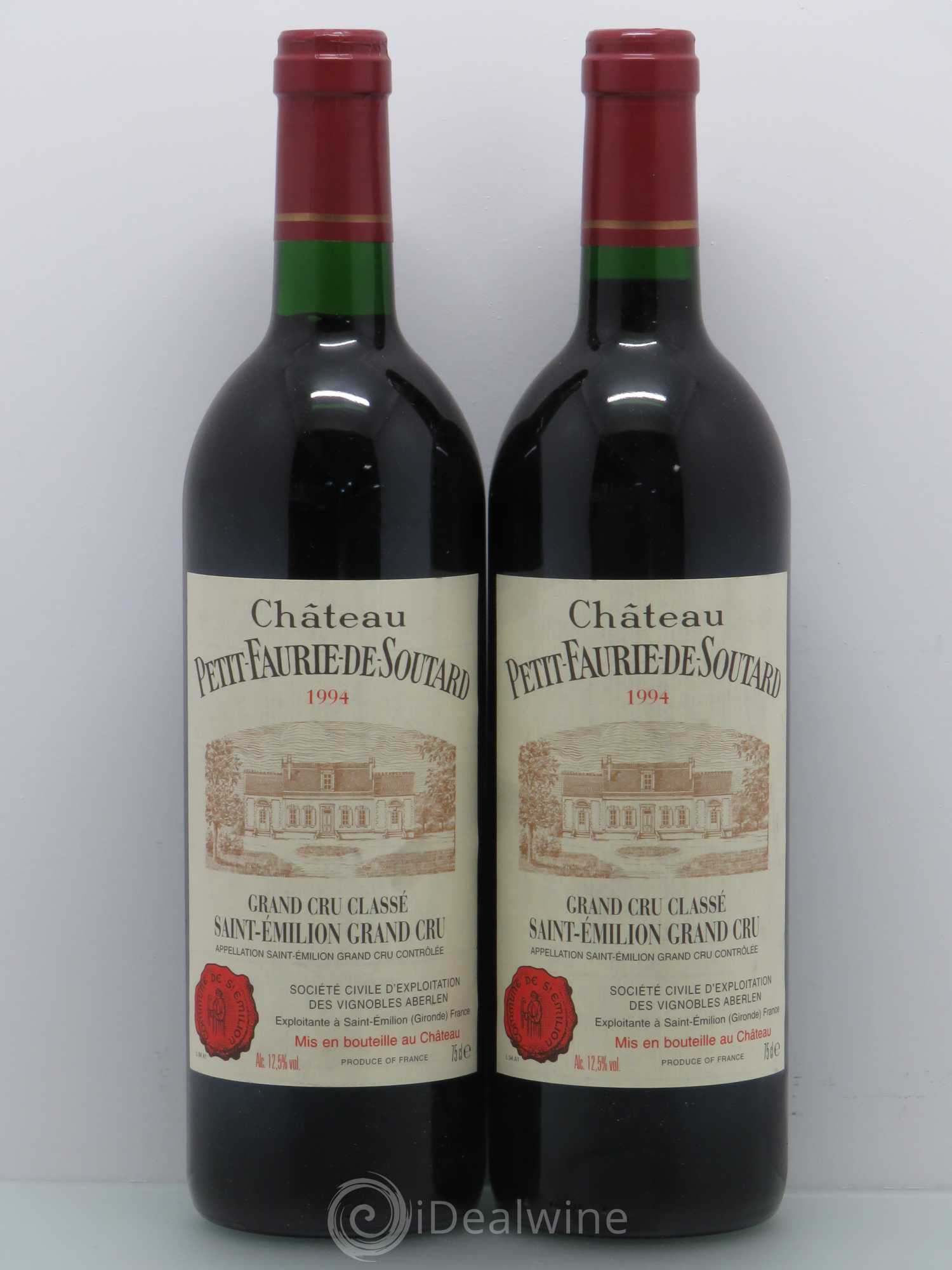 Château Petit Faurie de Soutard Grand Cru Classé 1994 - Lot de 2 bouteilles - 0